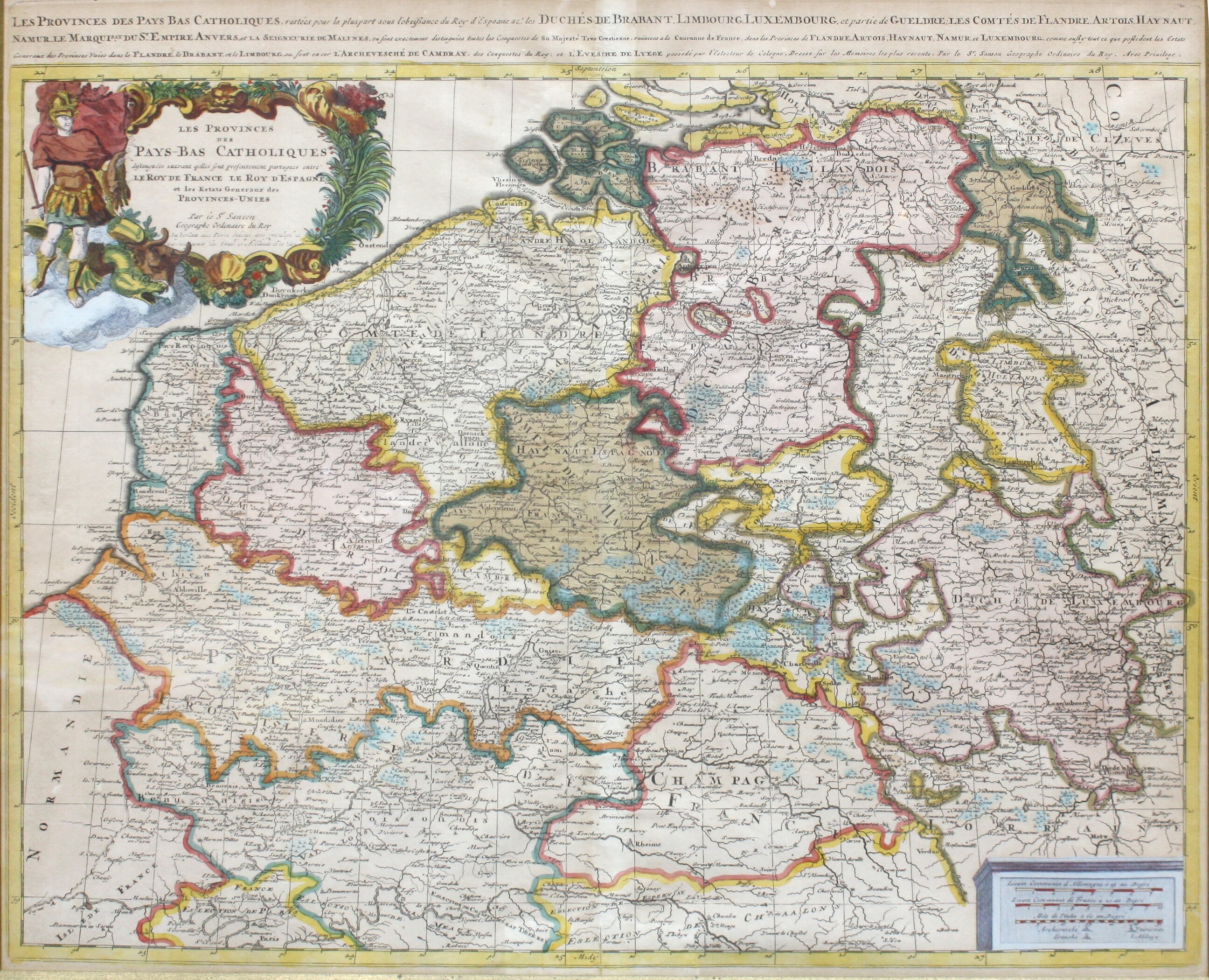 Landkarte: Karte der Spanischen Niederlande (Drilandmuseum CC BY-NC-SA)