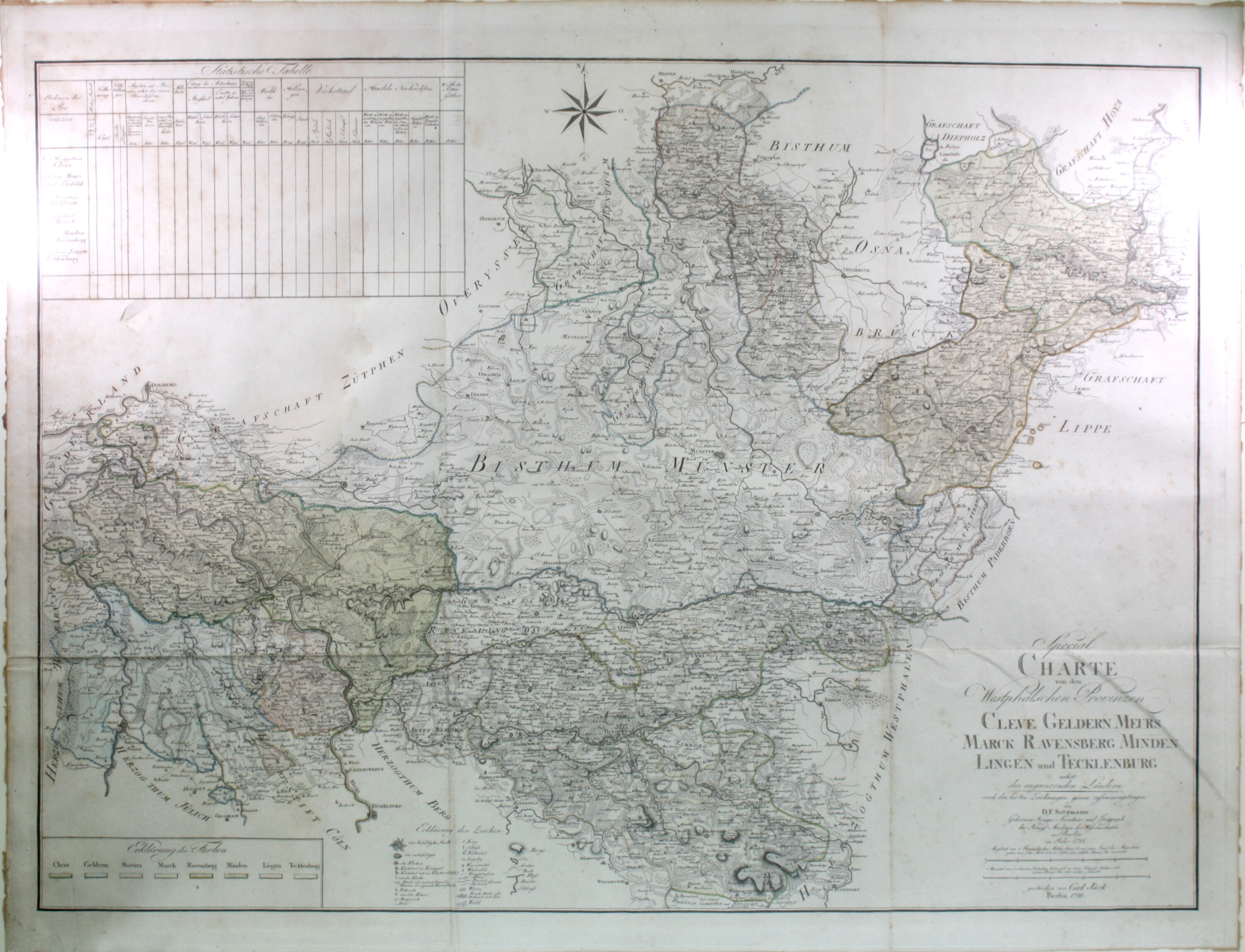 Landkarte: Karte der Westfälischen Provinzen (Drilandmuseum CC BY-NC-SA)