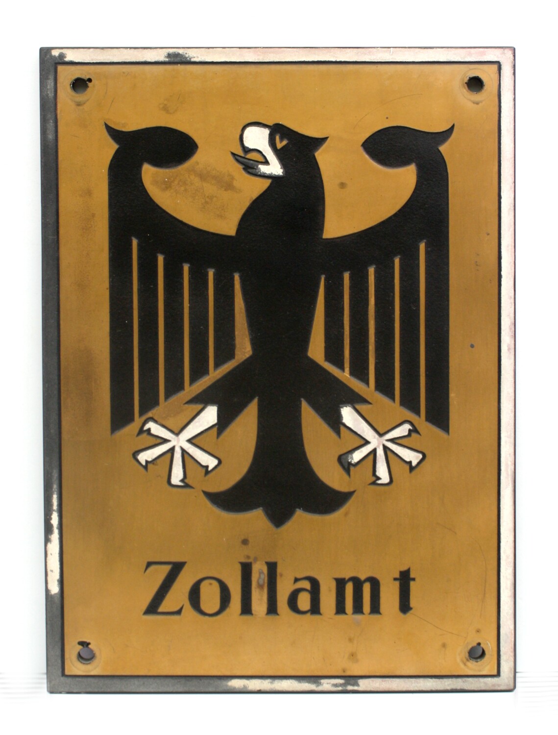 Amtsschild Zollamt (Drilandmuseum CC BY-NC-SA)