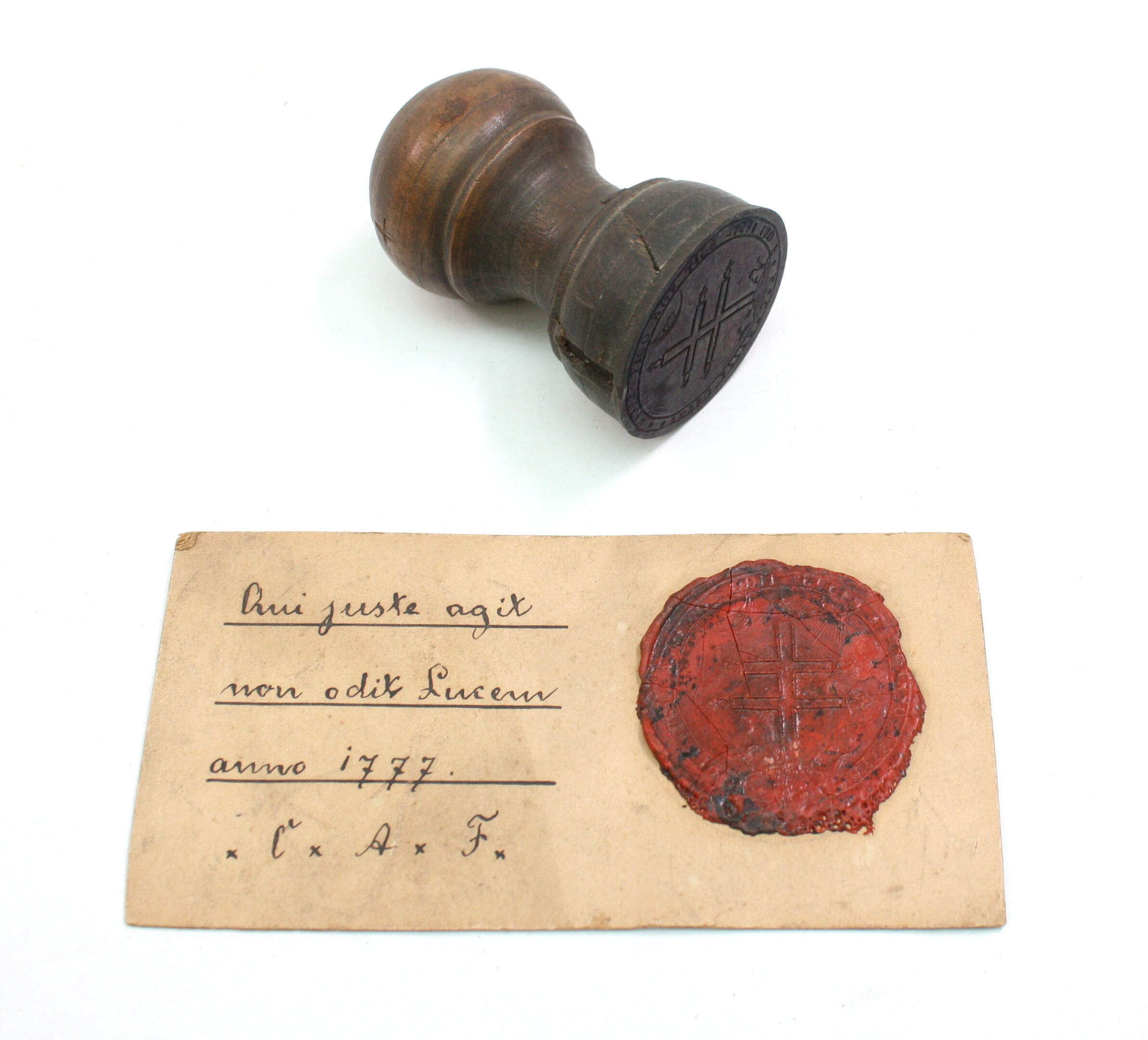 Siegelstempel mit Abdruck (Drilandmuseum CC BY-NC-SA)