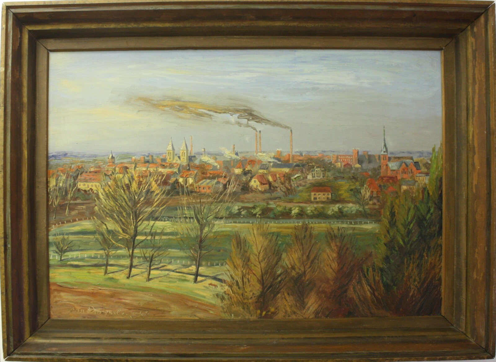 Gemälde: Stadtansicht von Gronau (Drilandmuseum CC BY-NC-SA)