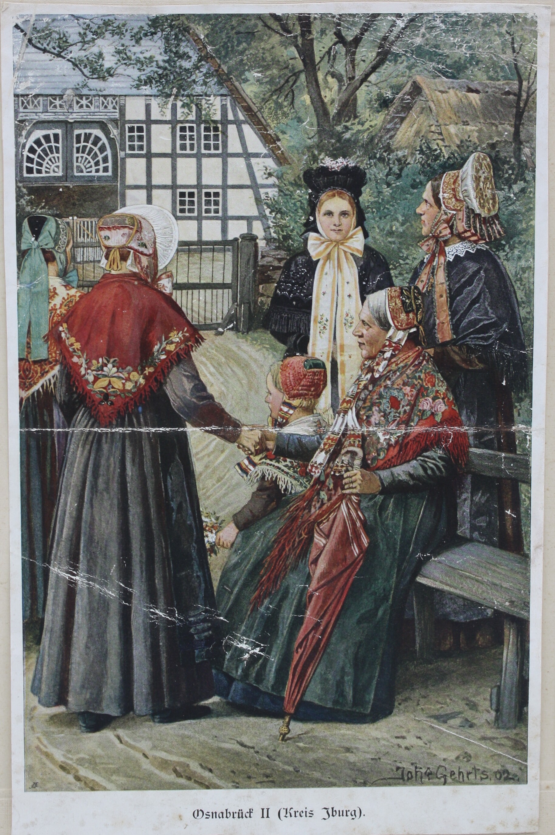 Kunstdruck: Trachten aus Osnabrück (Drilandmuseum CC BY-NC-SA)