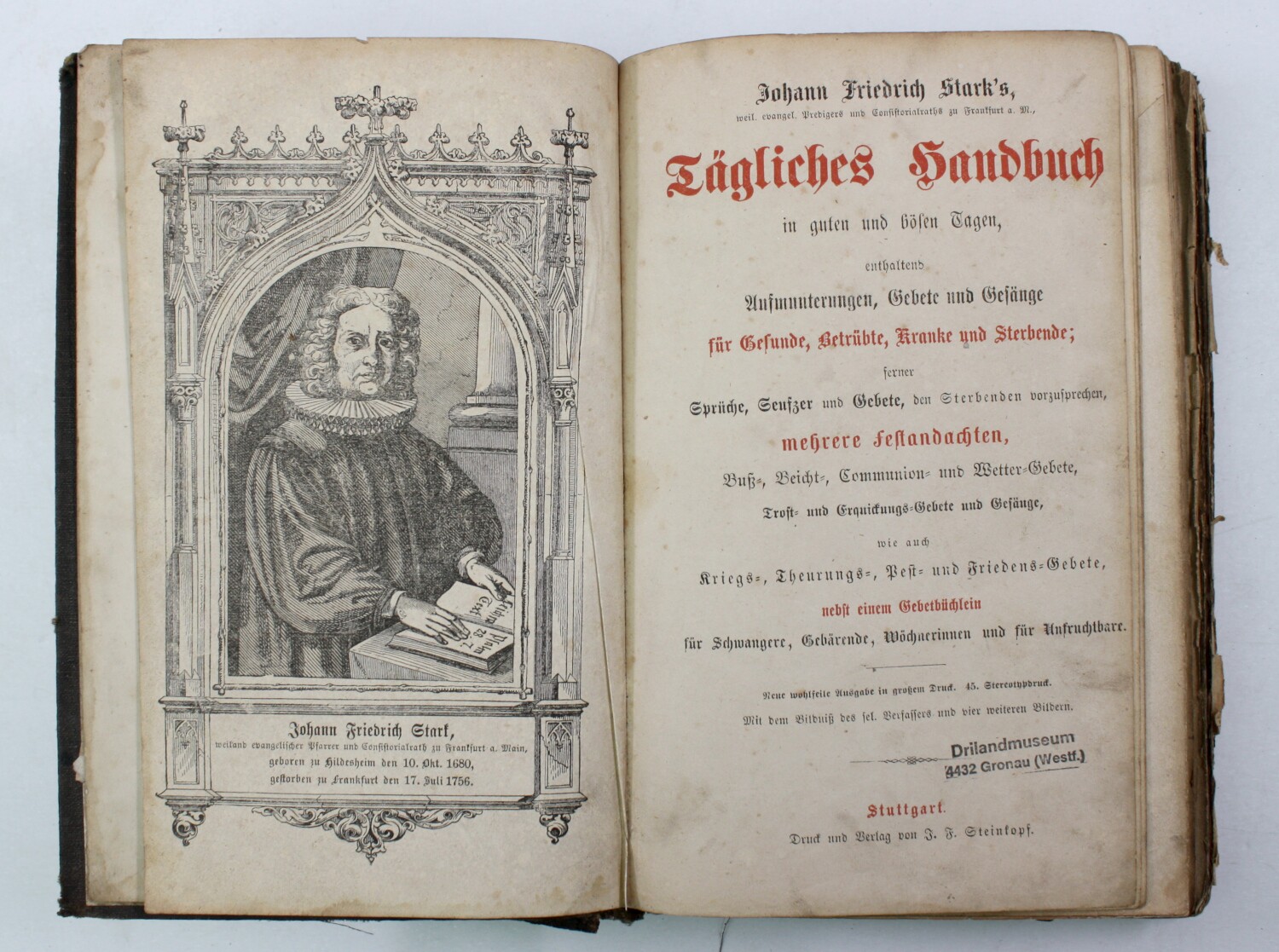 Buch: Tägliches Handbuch (Drilandmuseum CC BY-NC-SA)