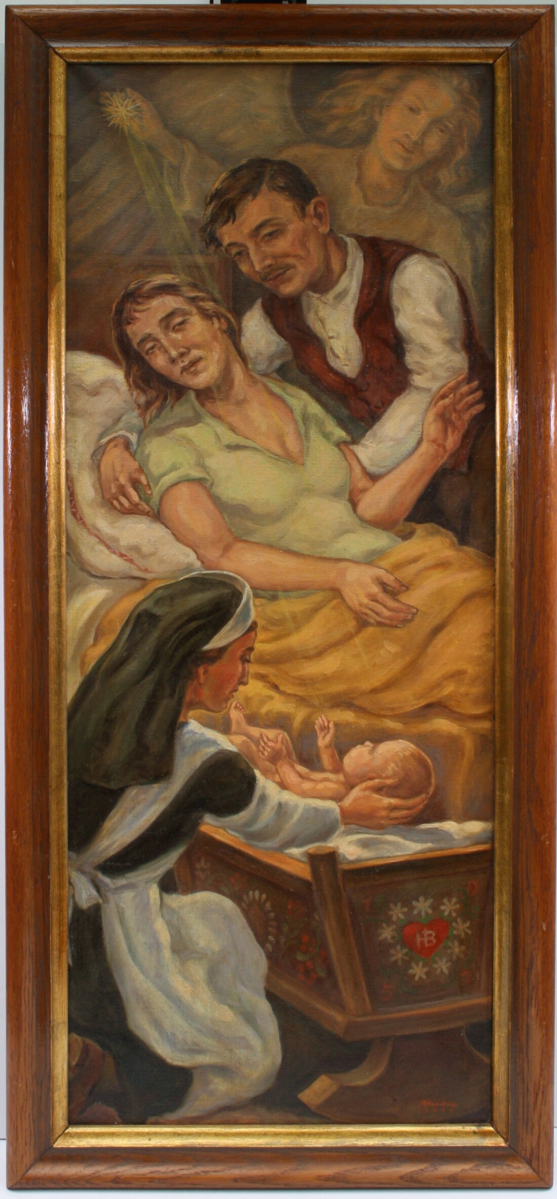 Gemälde: "Geburt" (Serie Lebensalter) (Drilandmuseum CC BY-NC-SA)