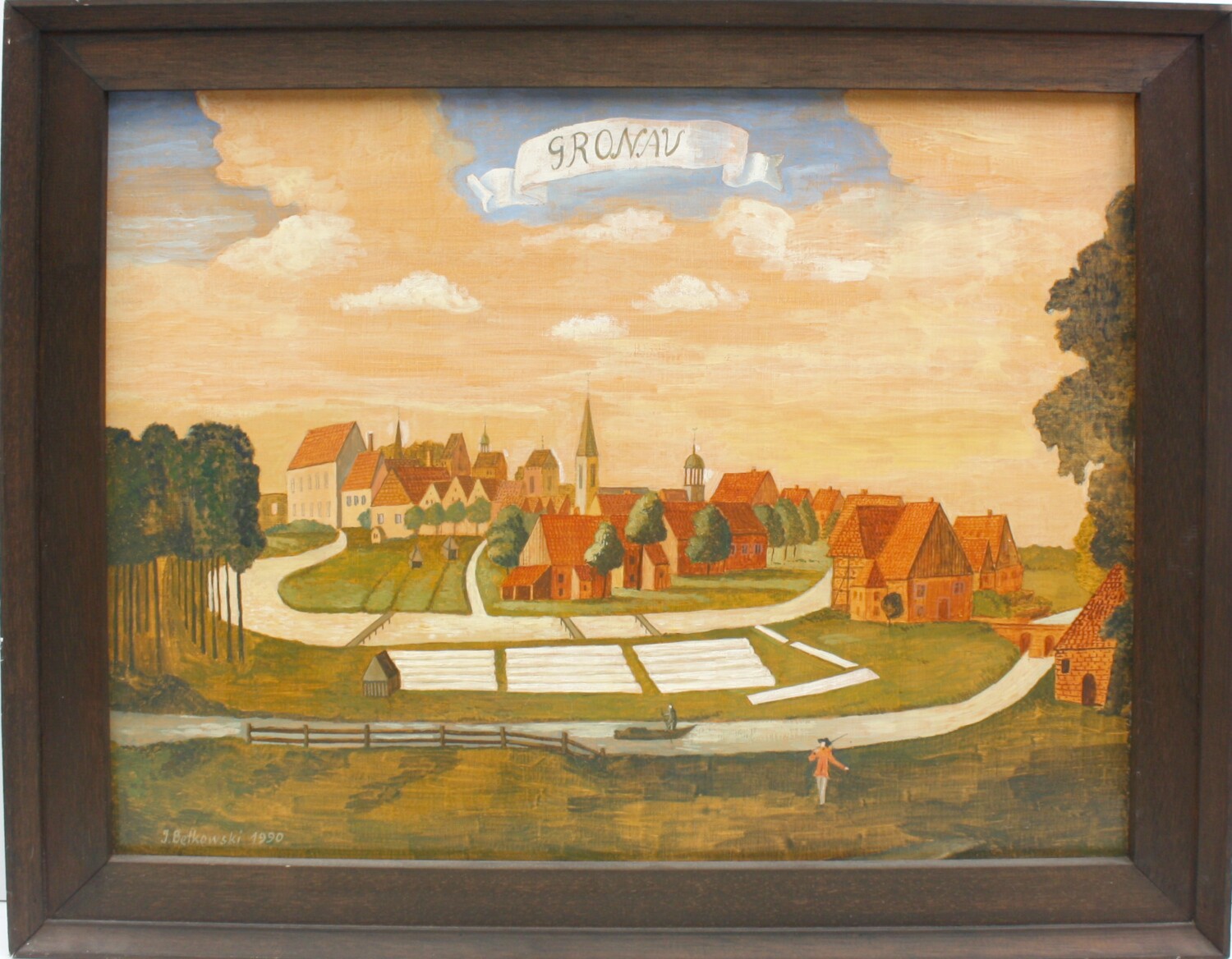 Gemälde Ansicht der Stadt Gronau (Drilandmuseum CC BY-NC-SA)