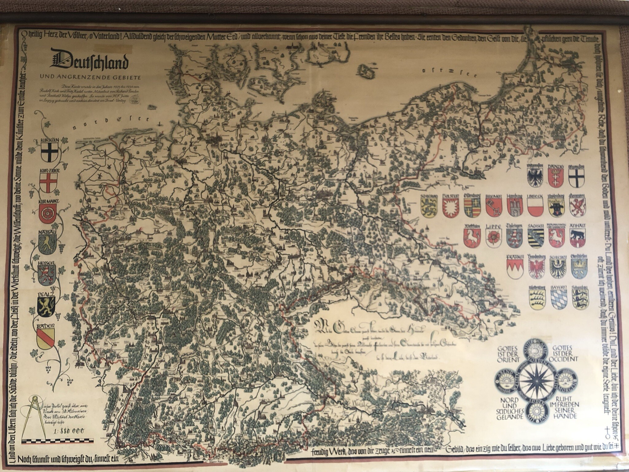 Landkarte Deutschland (Drilandmuseum Gronau CC BY-NC-SA)
