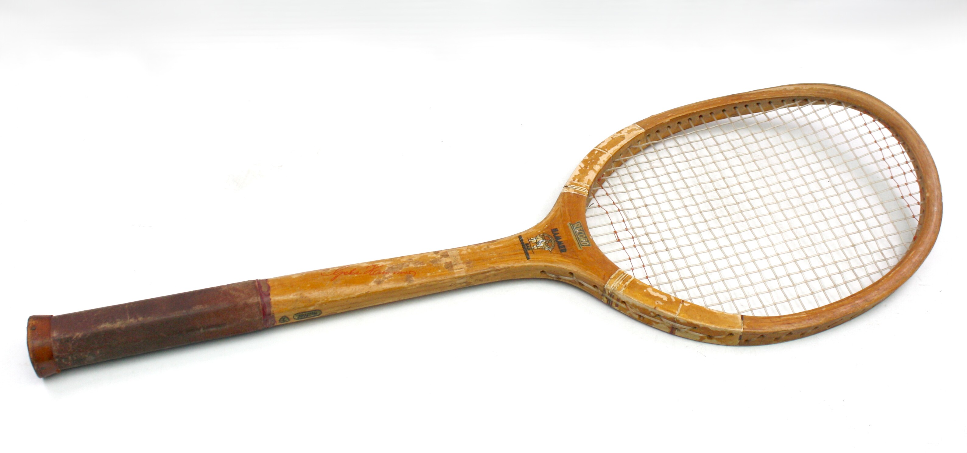 Tennisschläger Record der Gebr. Hammer (Drilandmuseum CC BY-NC-SA)