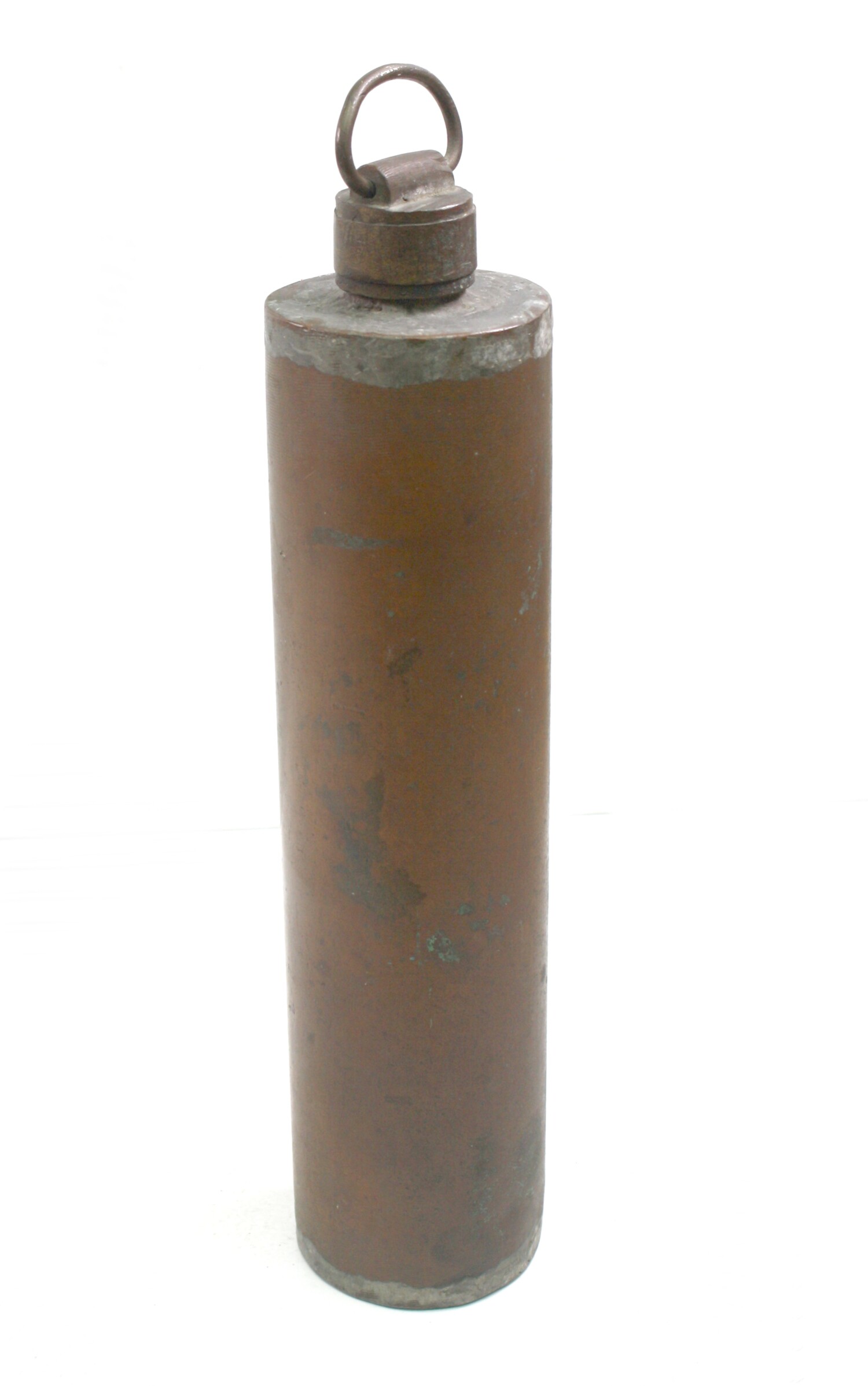Wärmflasche aus Granaten-Kartusche (Drilandmuseum CC BY-NC-SA)