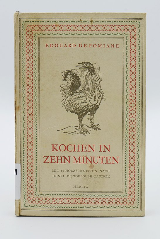Kochbuch: Edouard De Pomiane: "Kochen in zehn Minuten" (o. J.) (Deutsches Kochbuchmuseum CC BY-NC-SA)