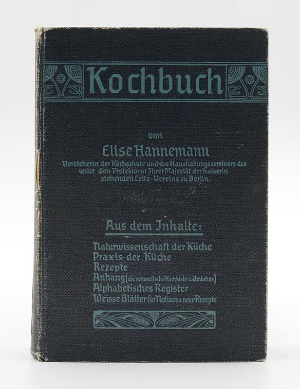 Kochbuch: Elise Hannemann: "Kochbuch" (1911) (Deutsches Kochbuchmuseum CC BY-NC-SA)