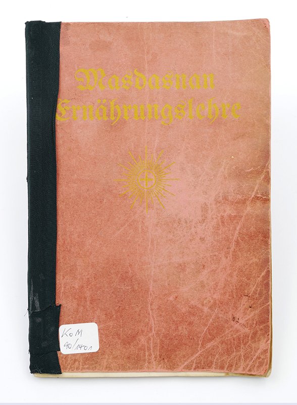 Ernährungslehre: Frieda Ammann (Hrsg.): "Masdasnam-Ernährungs-Lehre" (o. J.) (Deutsches Kochbuchmuseum CC BY-NC-SA)