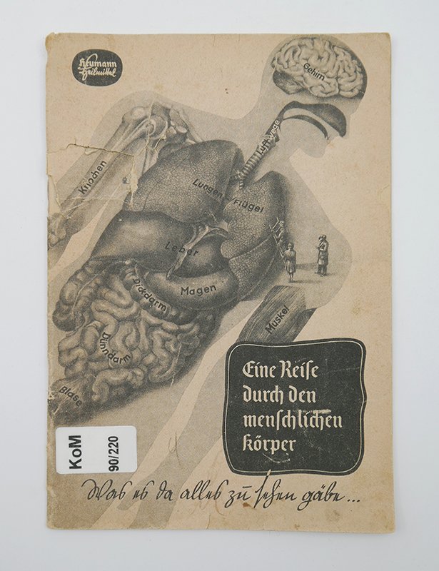 Broschüre: Heumann Heilmittel: "Eine Reise durch den menschlichen Körper" (o. J.) (Deutsches Kochbuchmuseum CC BY-NC-SA)