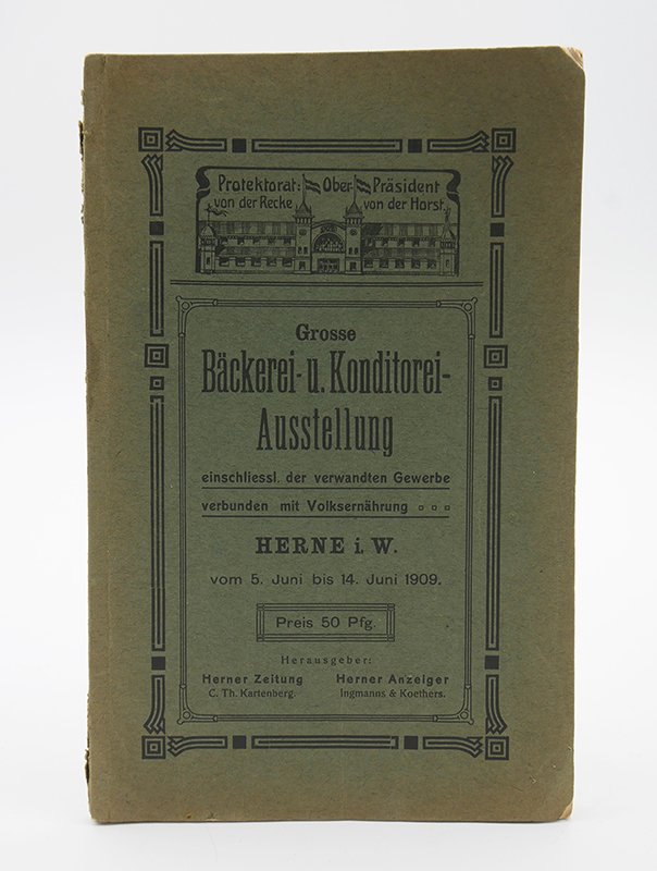 Ausstellungskatalog: "Grosse Bäckerei- und Konditorei-Ausstellung" (1909) (Deutsches Kochbuchmuseum CC BY-NC-SA)