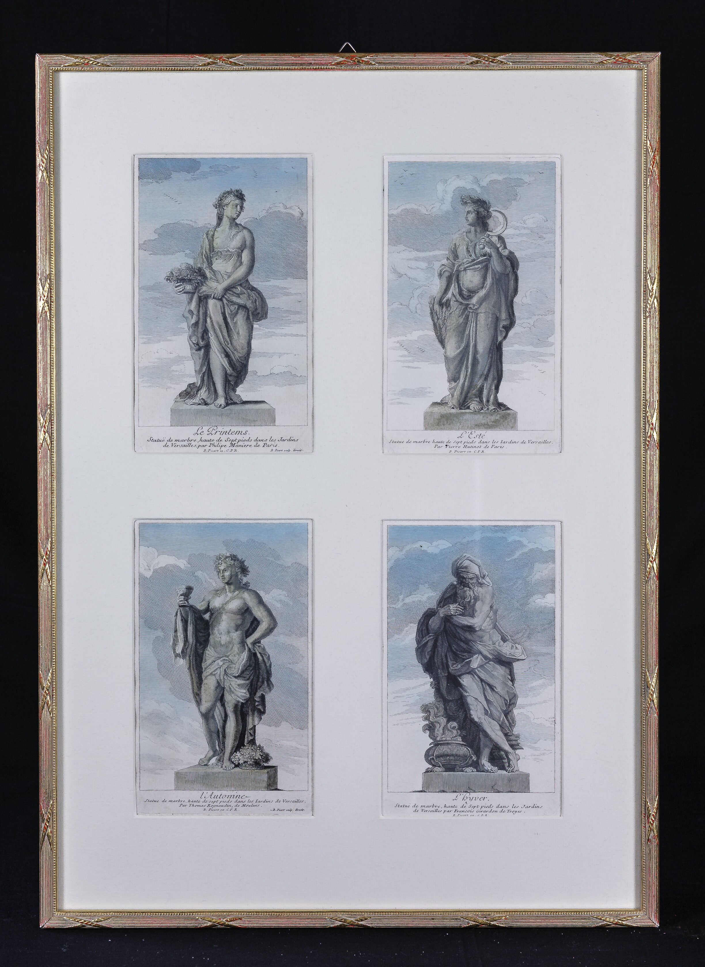 Kupferstich von Bernard Picart: Die vier Jahreszeiten. Der Winter (Stadtmuseum Lippstadt RR-F)