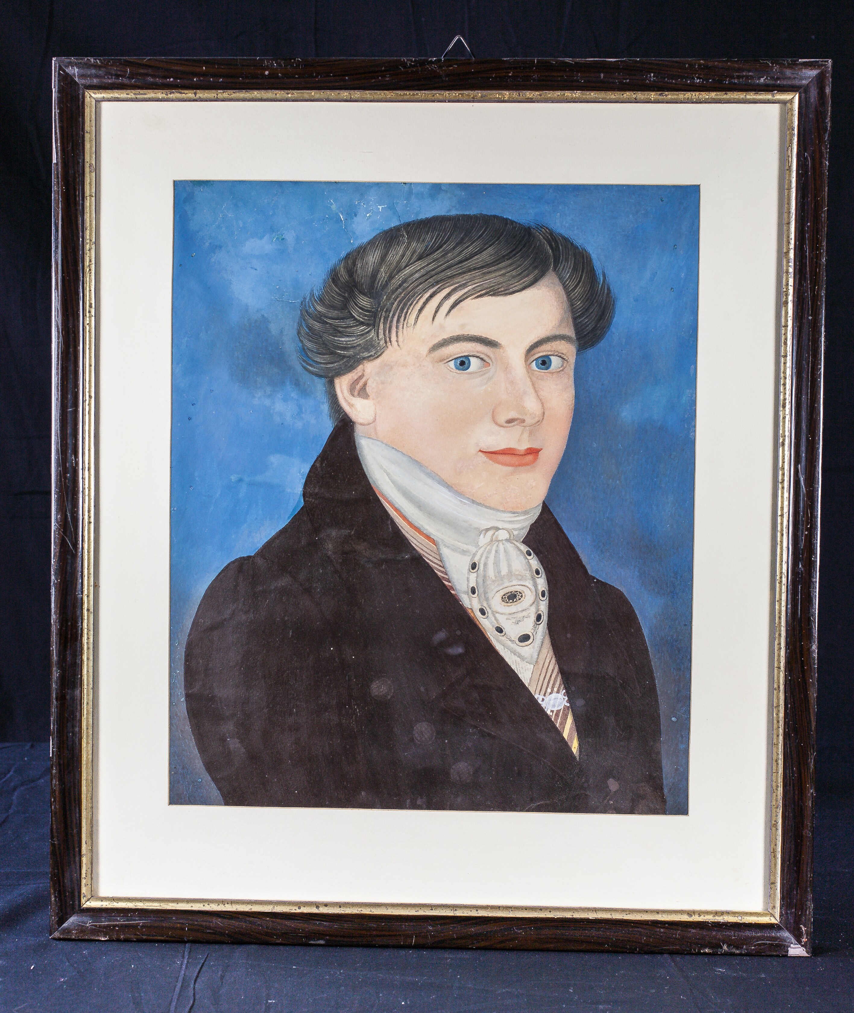 Pastellkreide/Gouache: N. N.: Portrait des Friedrich Steinborn (Stadtmuseum Lippstadt RR-F)