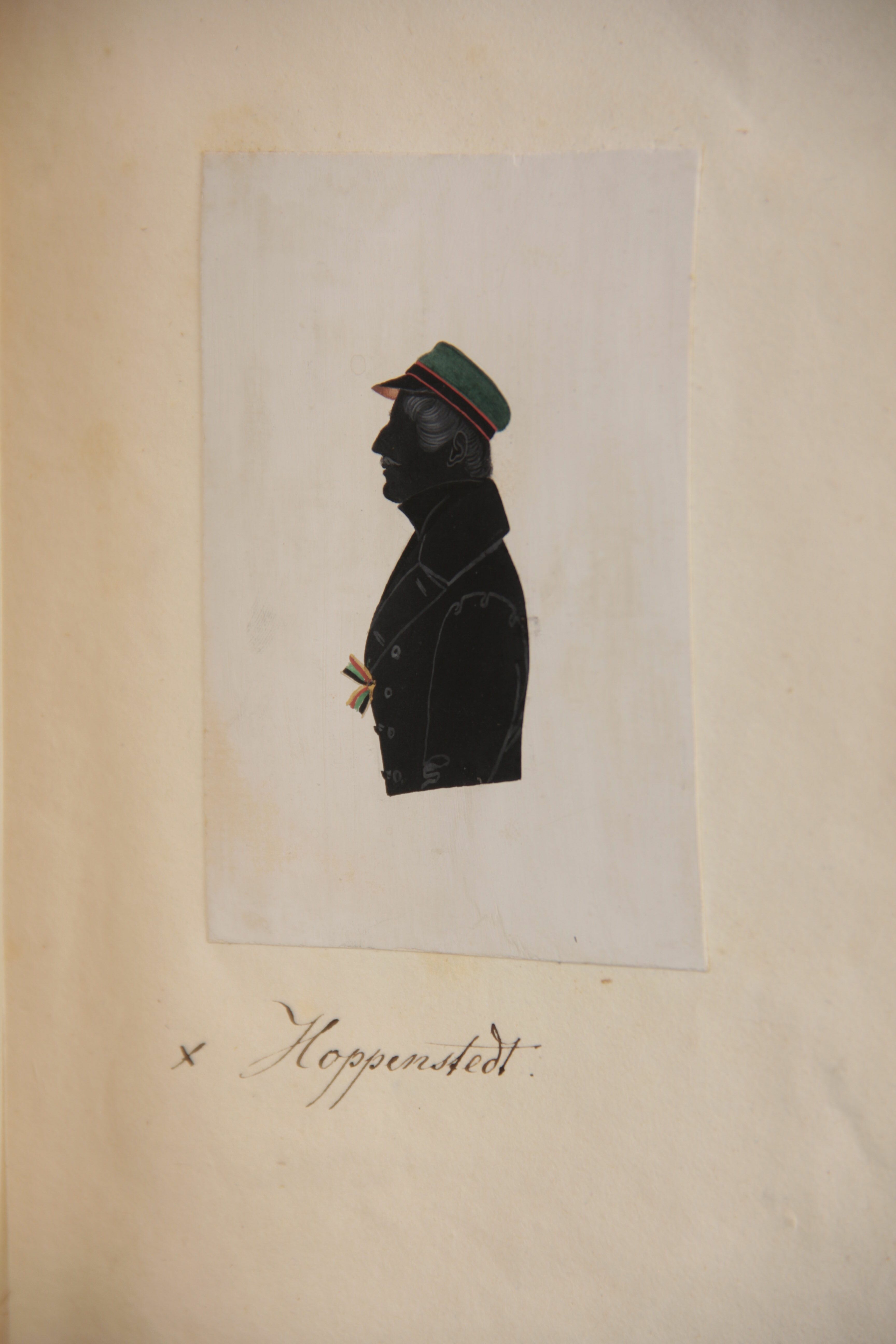 Silhouette des Corpsstudenten Friedrich Wilhelm Heinrich Hoppenstedt (Stadtmuseum Lippstadt RR-F)