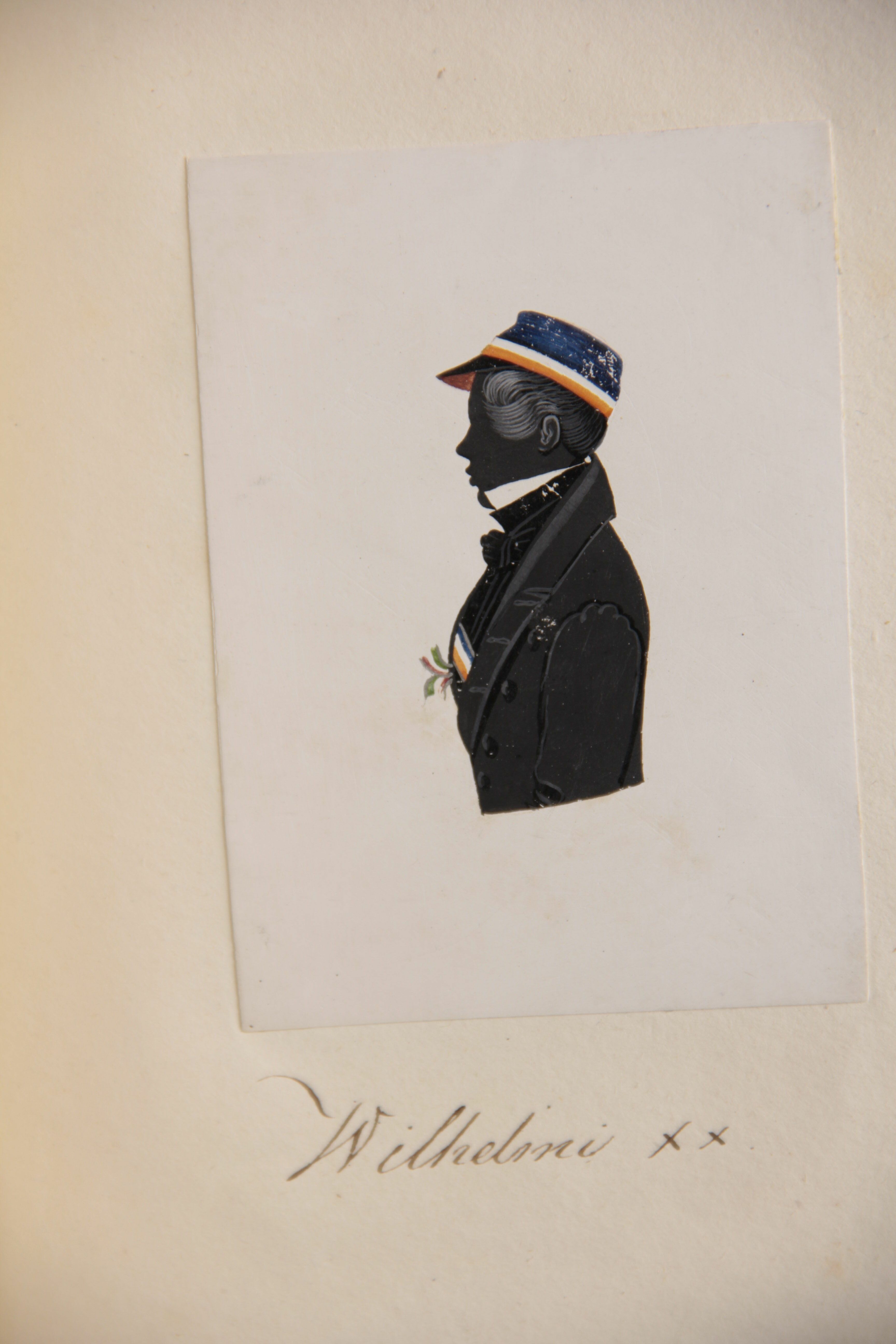 Silhouette des Corpsstudenten August Wilhelm Wilhelmy (Stadtmuseum Lippstadt RR-F)