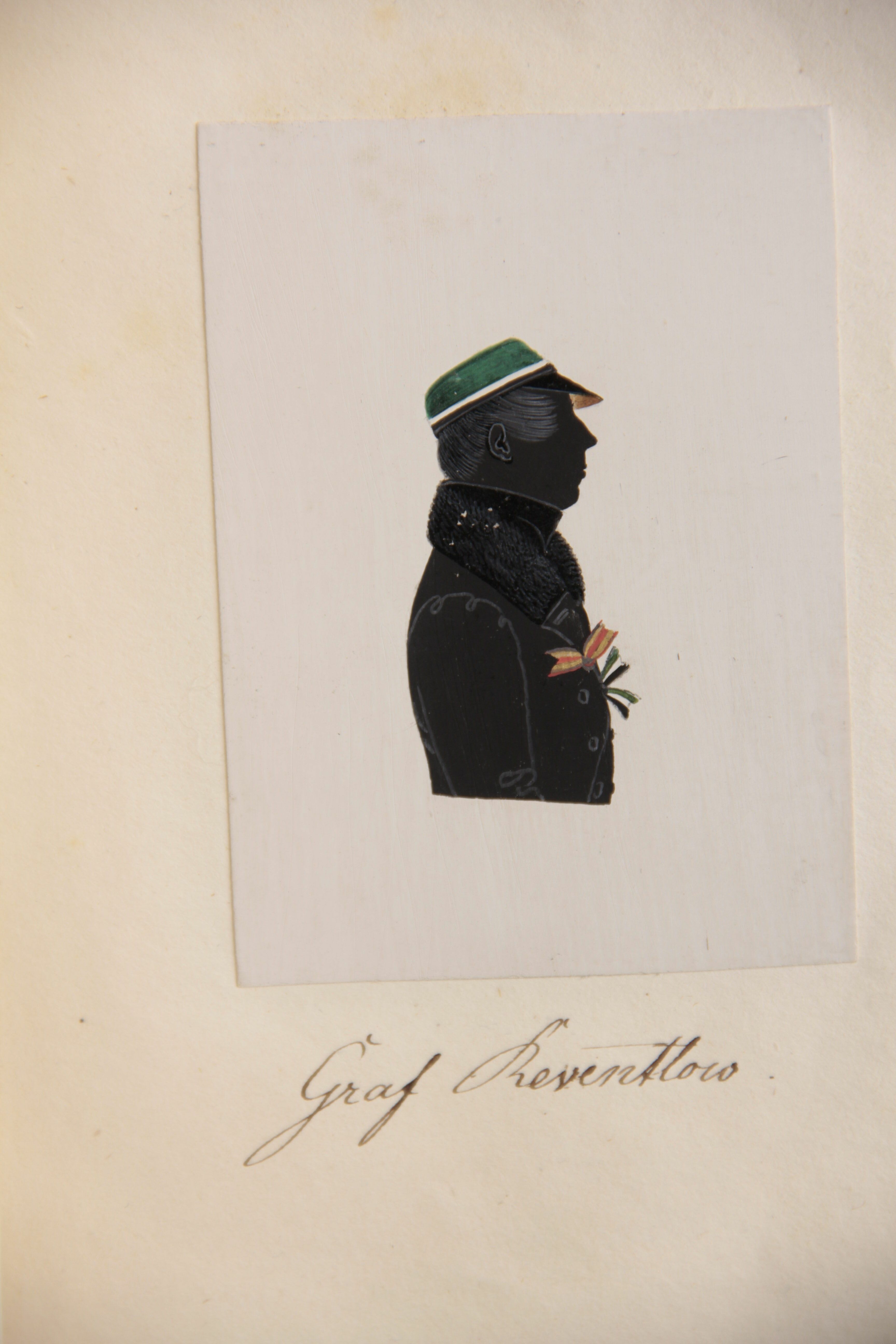 Silhouette des Corpsstudenten Traugott Graf von Reventlow (Stadtmuseum Lippstadt RR-F)