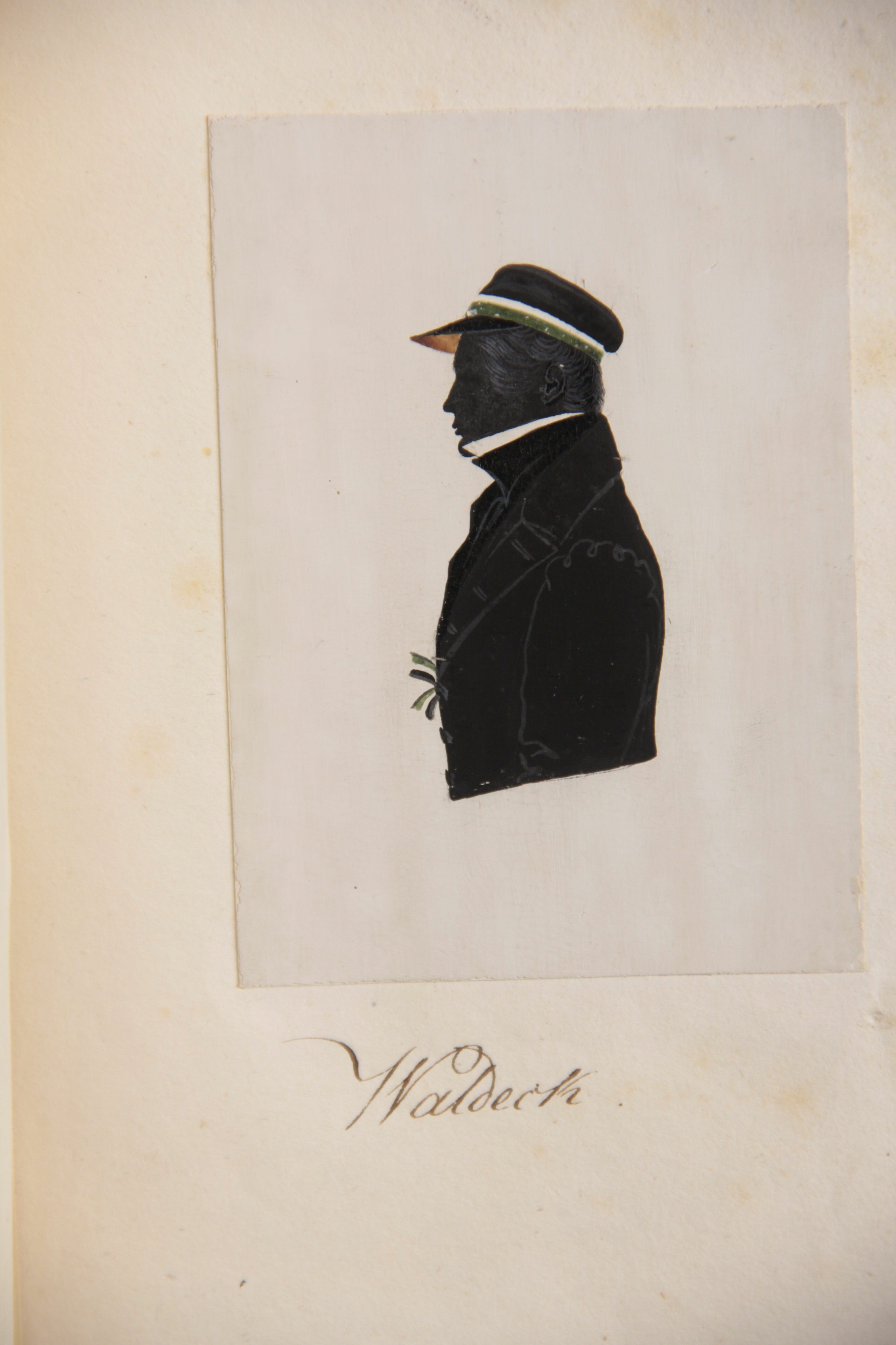 Silhouette des Corpsstudenten Leopold Waldeck (Stadtmuseum Lippstadt RR-F)