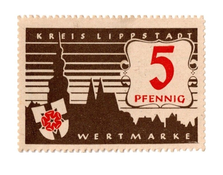 5 Pfennig Wertmarke (Stadtmuseum Lippstadt RR-F)