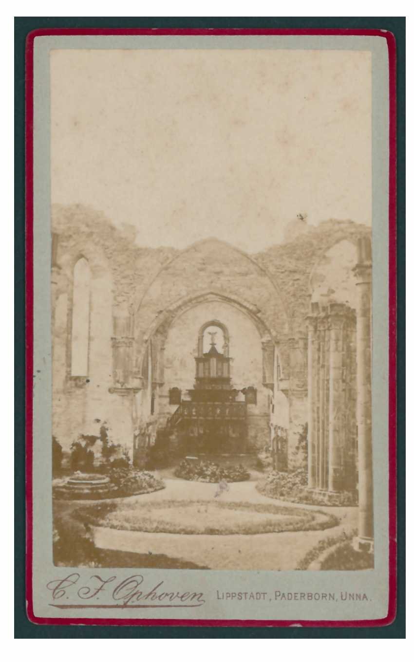 Fotographie: Glasnegativ Stiftskirche 1884 (Stadtmuseum Lippstadt CC BY-NC-SA)
