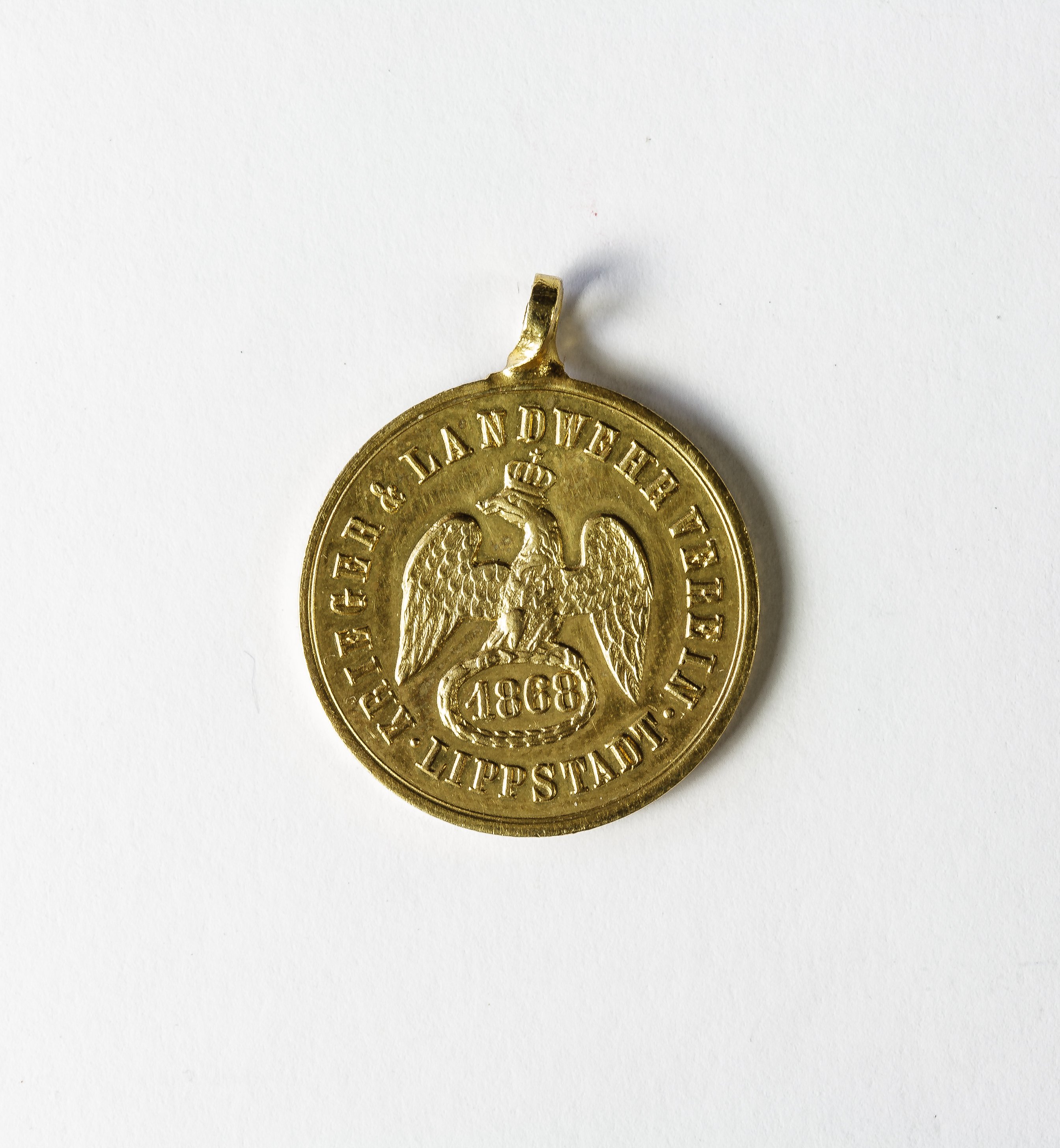 Medaille Anhänger Kriegerverein (Stadtmuseum Lippstadt CC BY-NC-SA)