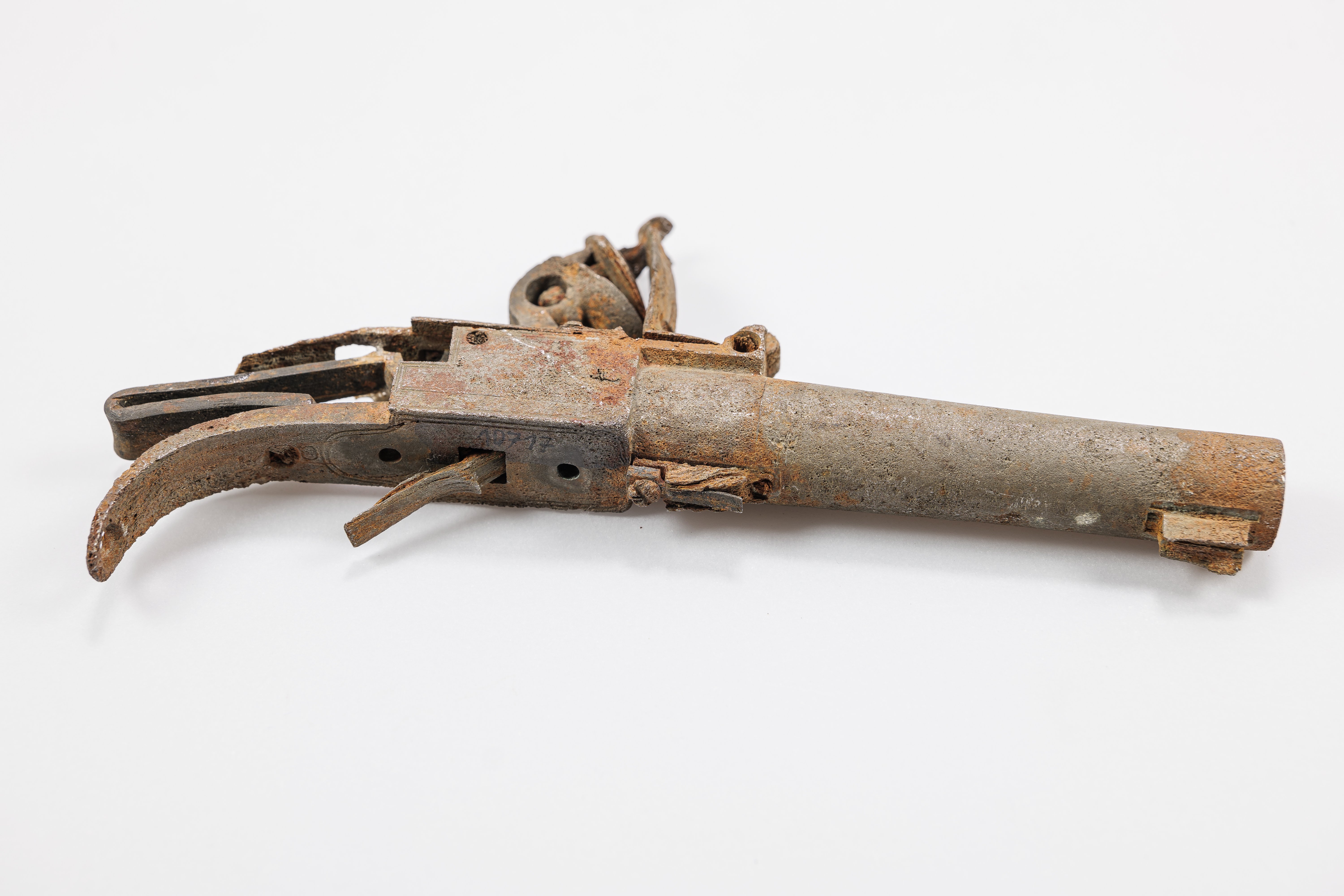 Pistole: Terzerol mit Steinschloss (Stadtmuseum Lippstadt CC BY-NC-SA)