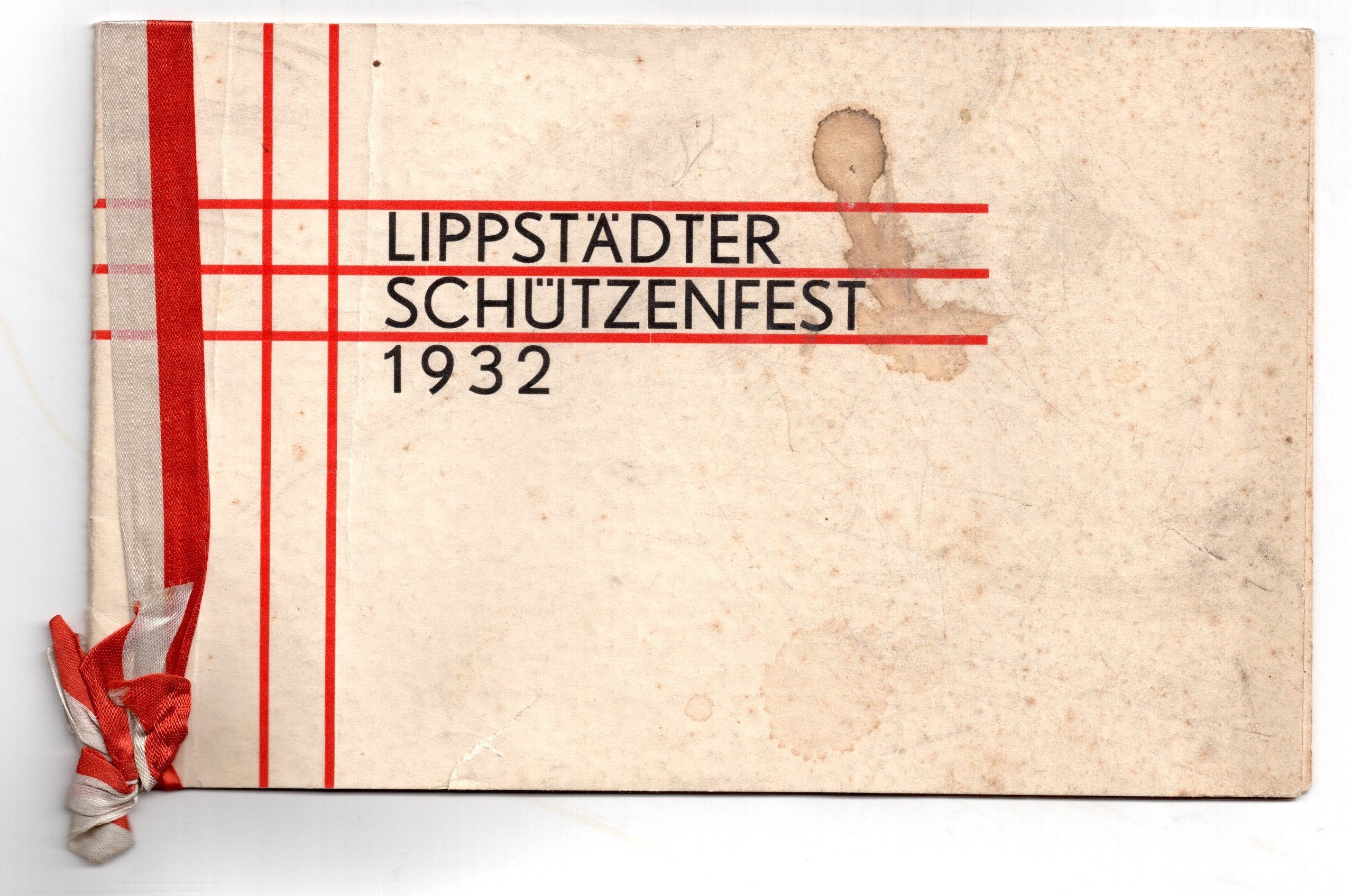 Programm Lippstädter Schützenfest 1932 (Stadtmuseum Lippstadt CC BY-NC-ND)