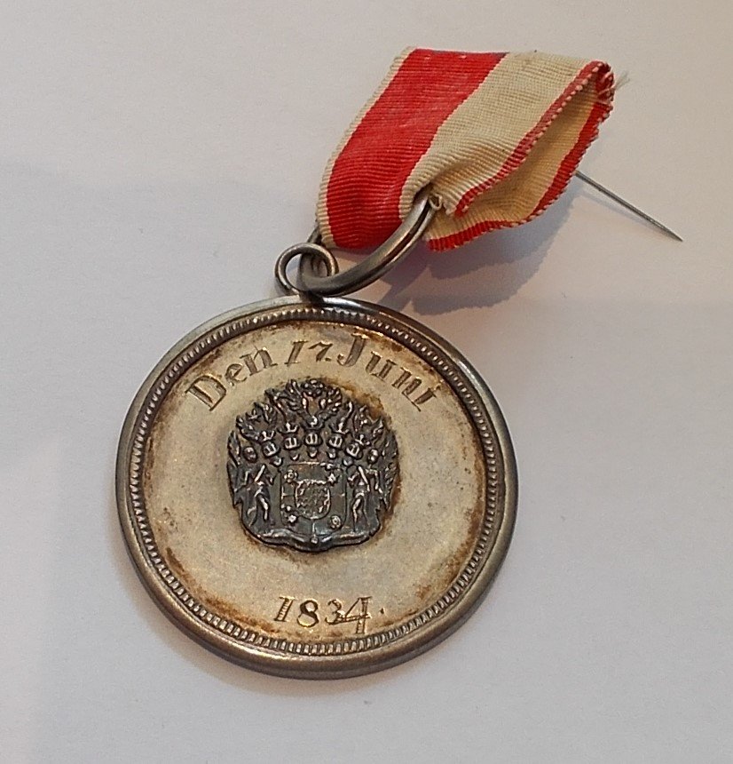 Medaille Schützenfest 1834 (Stadtmuseum Lippstadt CC BY-NC-ND)