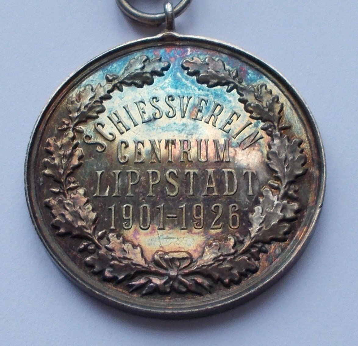 Medaille Lippstädter Schießverein Centrum 1926 (Stadtmuseum Lippstadt CC BY-NC-ND)