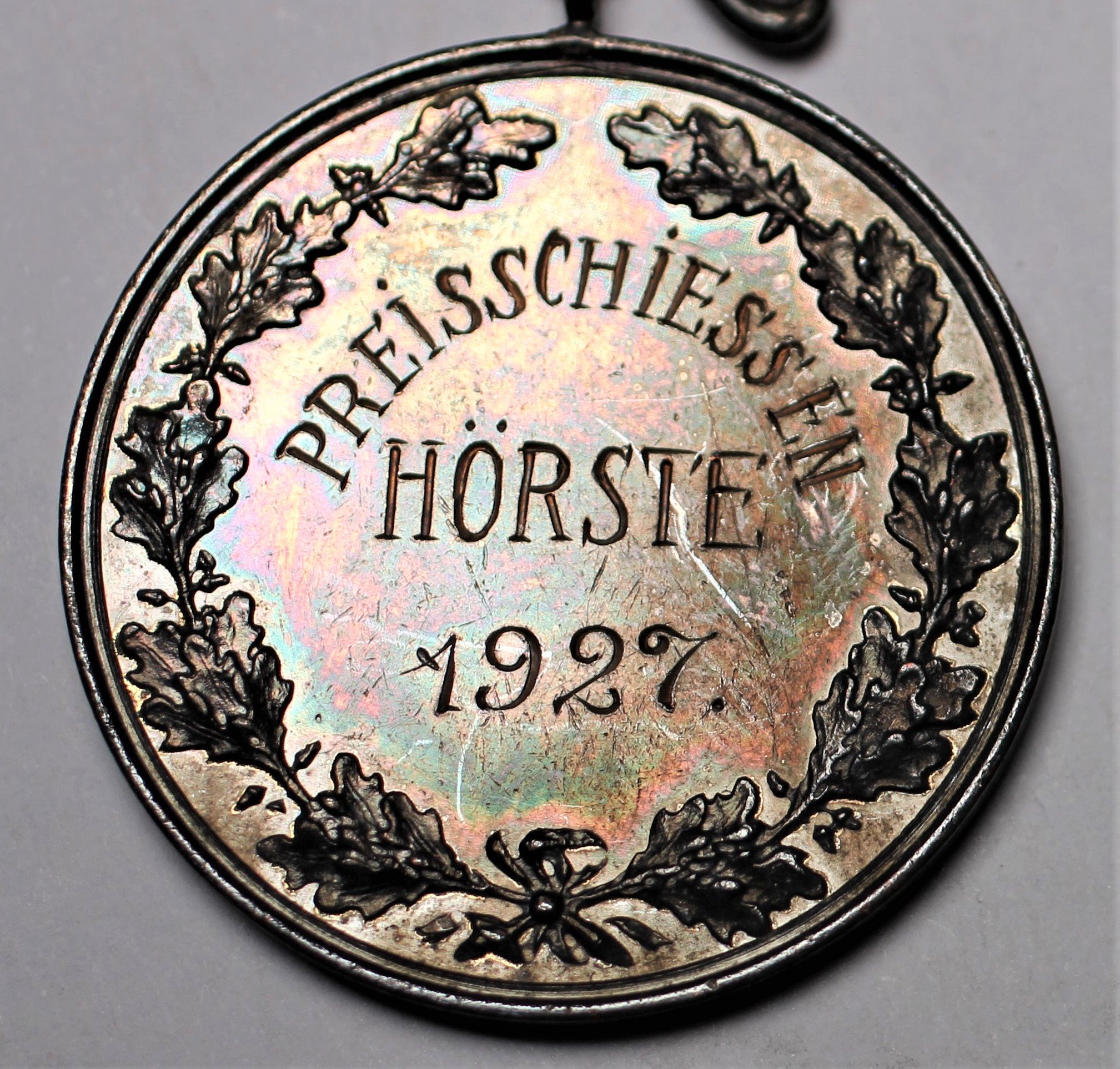 Medaille Preisschießen Lippstadt - Hörste 1927 (Stadtmuseum Lippstadt CC BY-NC-ND)