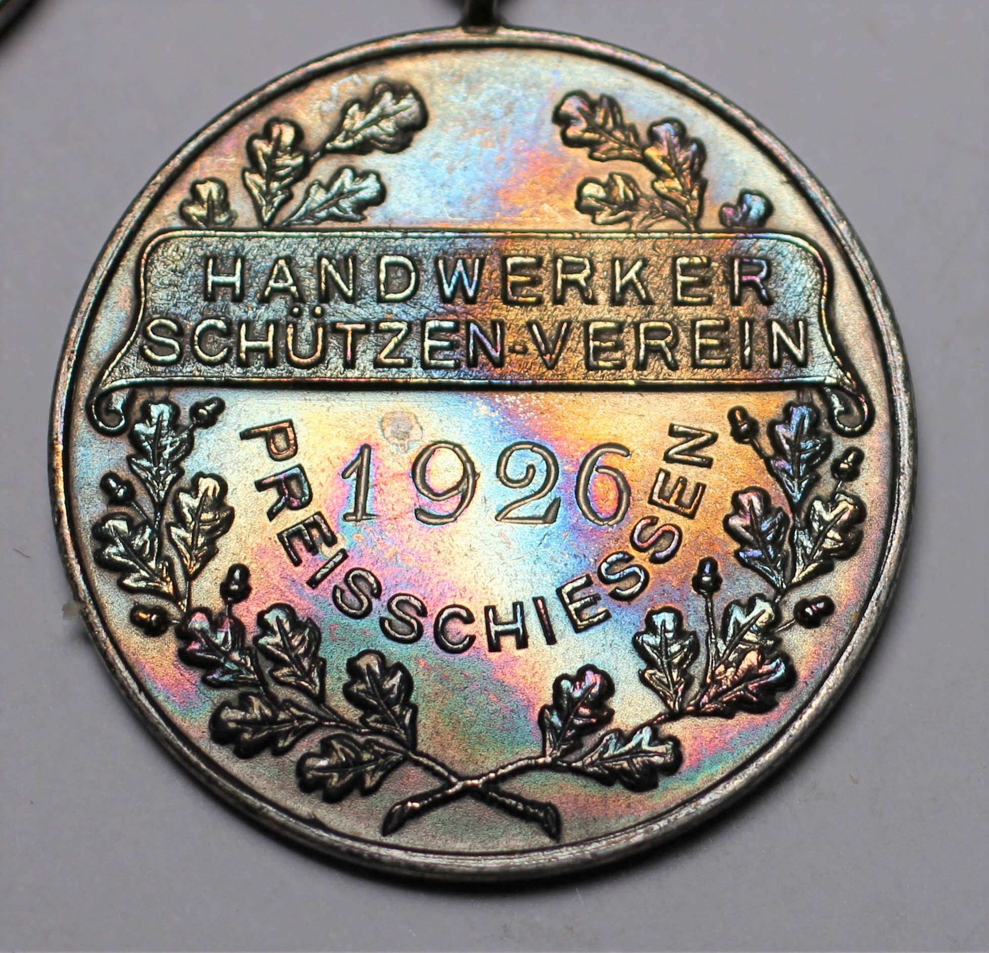 Medaille Preisschießen Lippstädter Handwerker Schützenverein 1926 (Stadtmuseum Lippstadt CC BY-NC-ND)