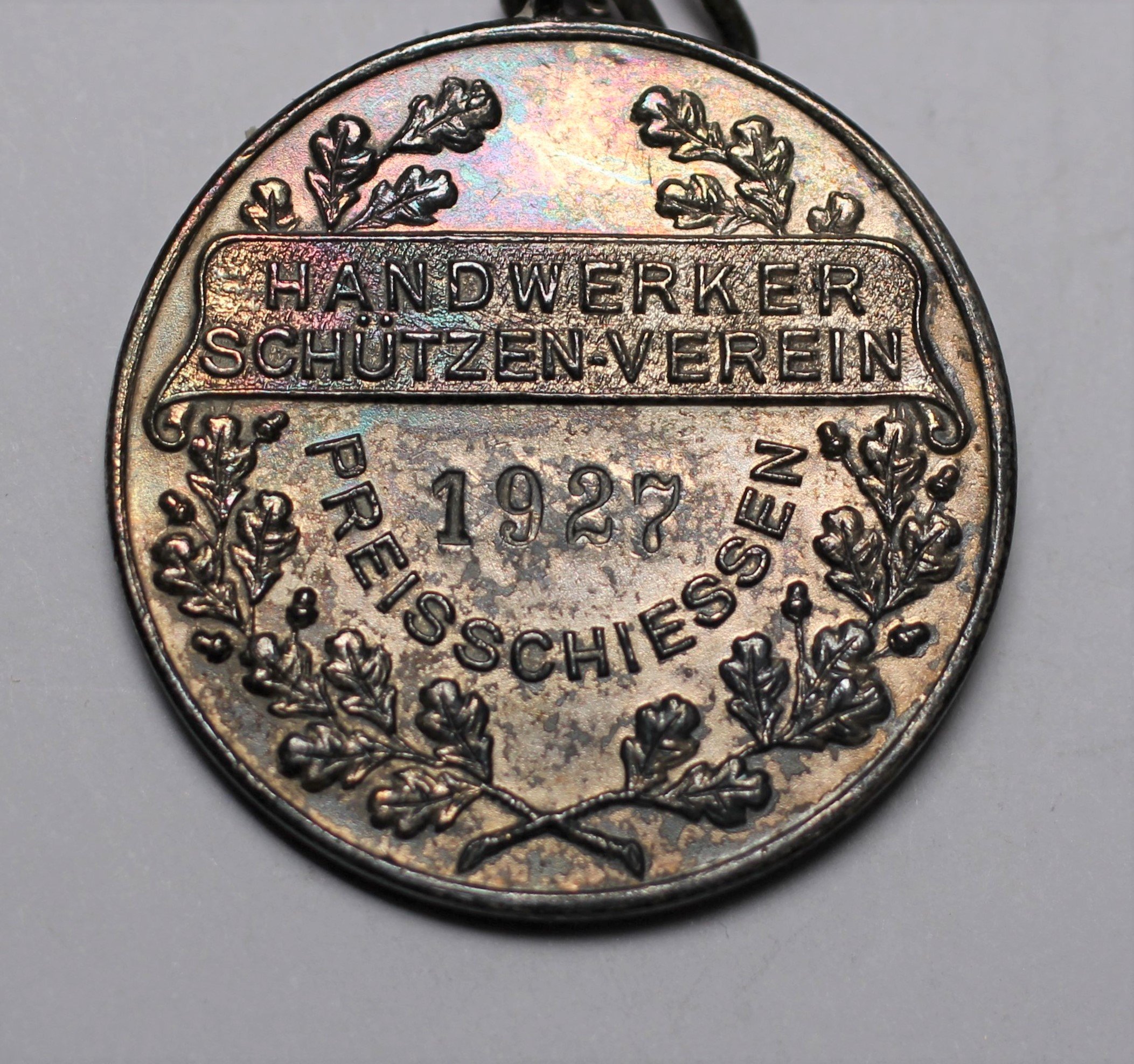 Medaille Preisschießen Lippstädter Handwerker Schützenverein 1927 (Stadtmuseum Lippstadt CC BY-NC-ND)