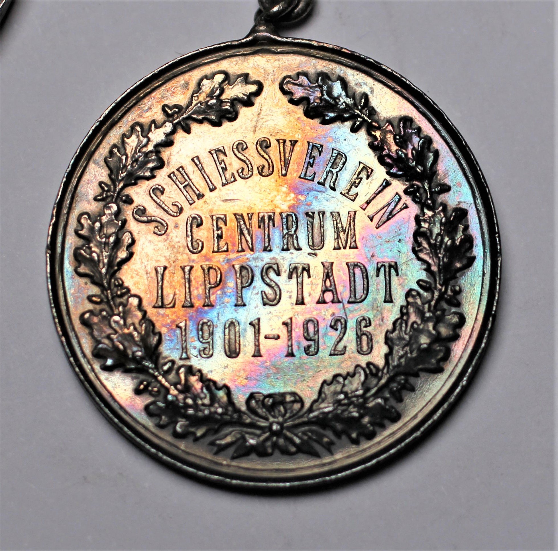 Medaille Lippstädter Schießverein Centrum Jubiläum 1901 - 1926 (Stadtmuseum Lippstadt CC BY-NC-ND)