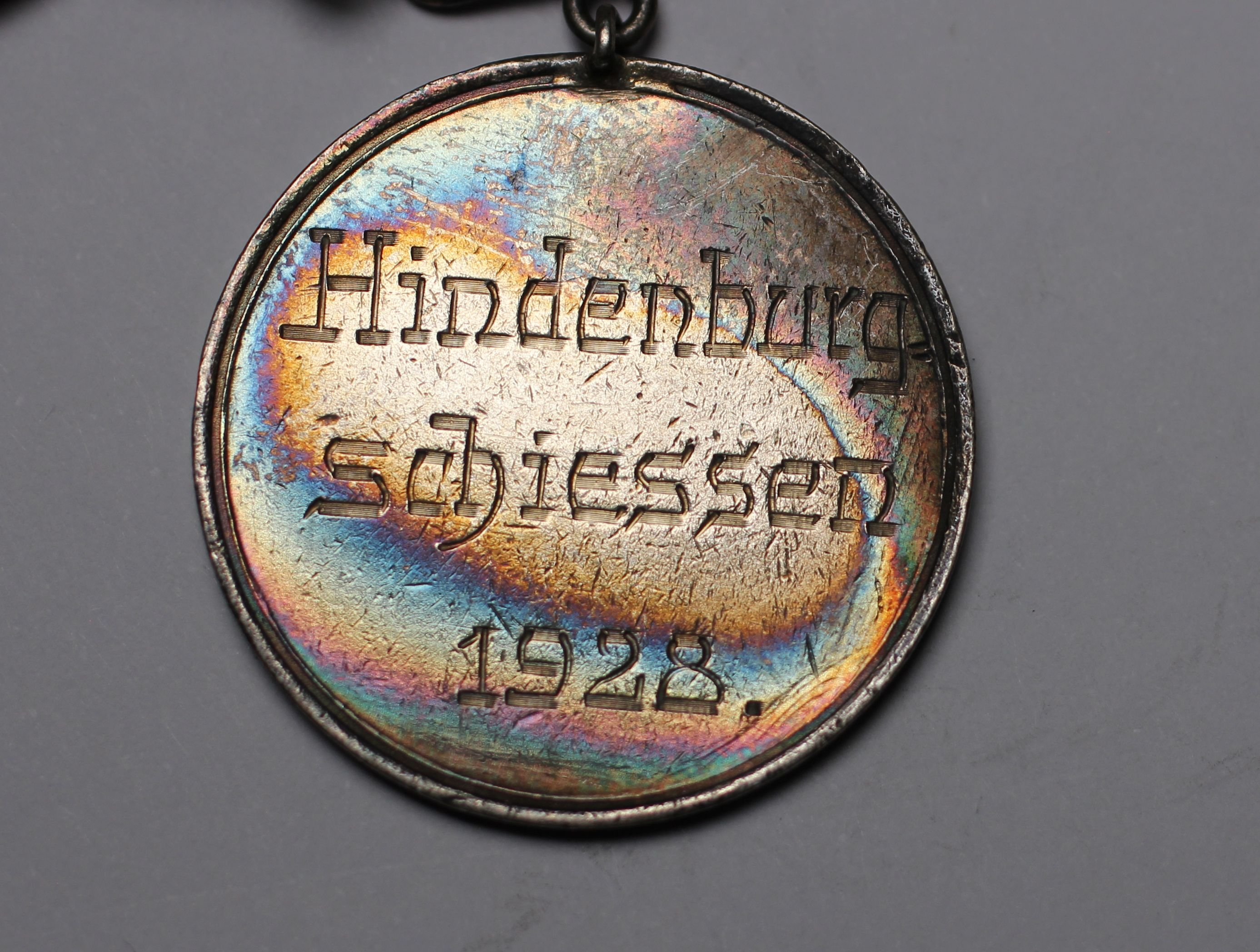 Medaille Lippstädter Hindenburg Schießen 1928 (Stadtmuseum Lippstadt CC BY-NC-ND)