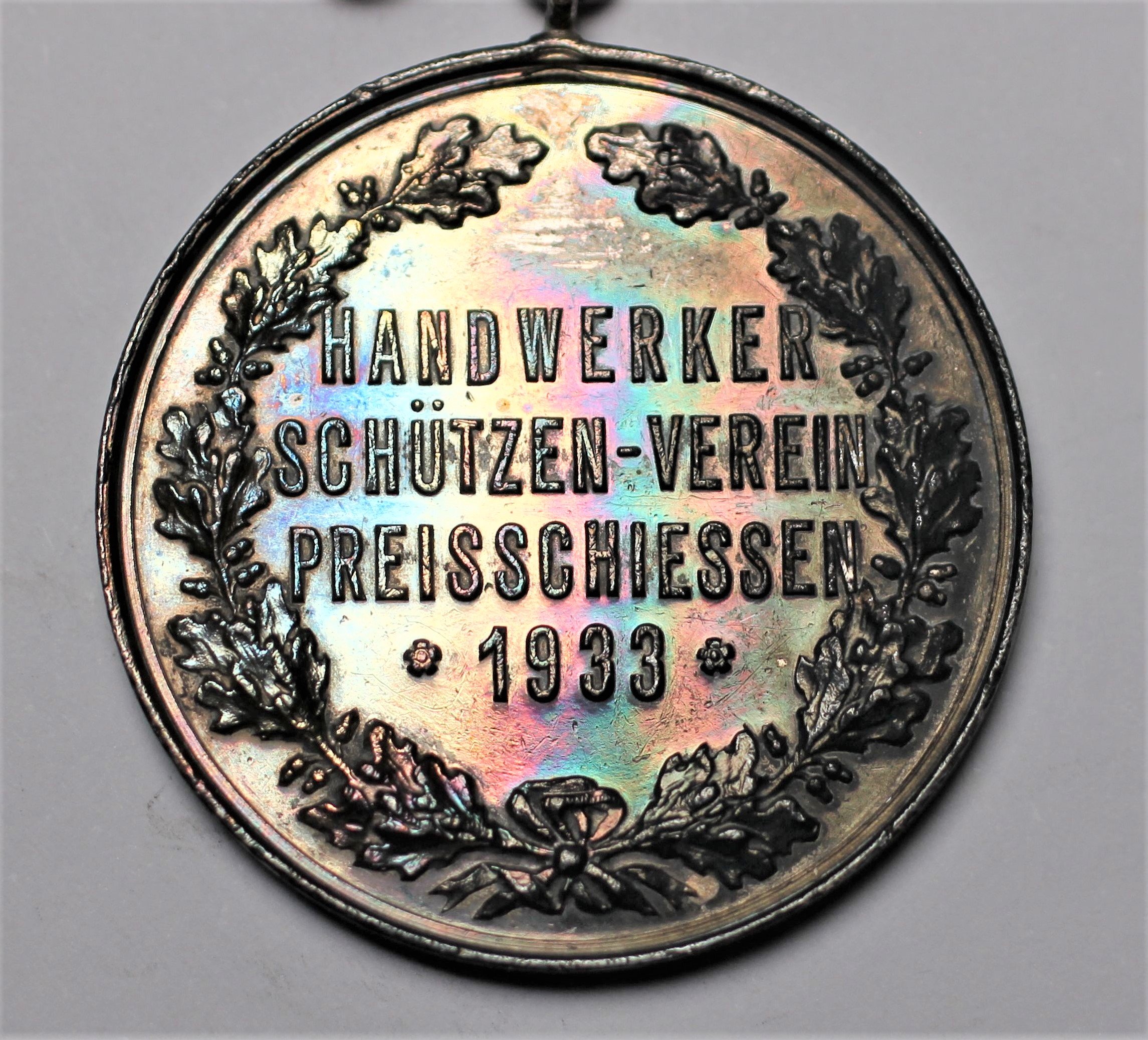 Medaille Preisschießen Lippstädter Handwerker Schützenverein 1933 (Stadtmuseum Lippstadt CC BY-NC-ND)