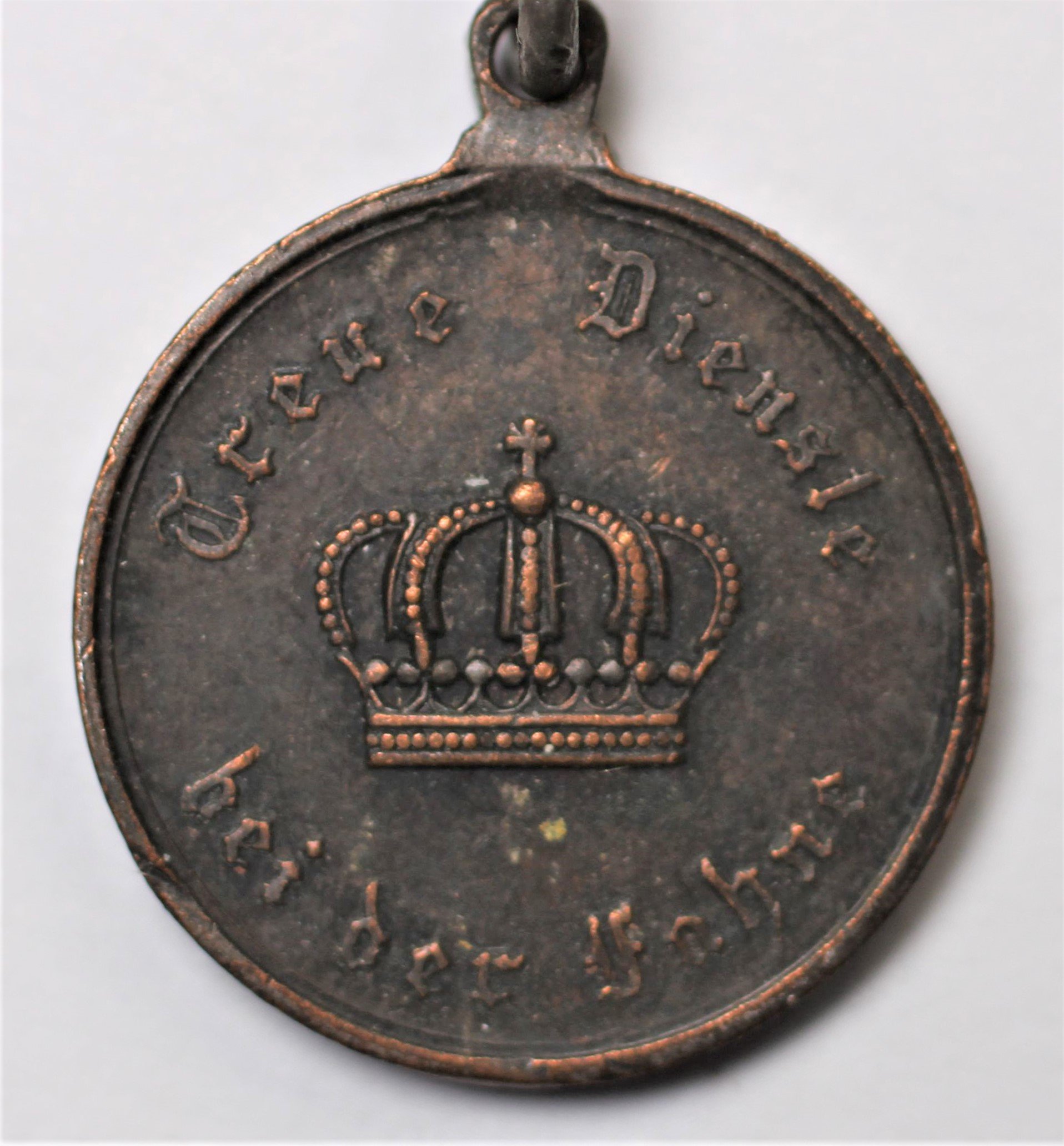 Medaille Treue Dienste bei der Fahne 1913 (Stadtmuseum Lippstadt CC BY-NC-ND)