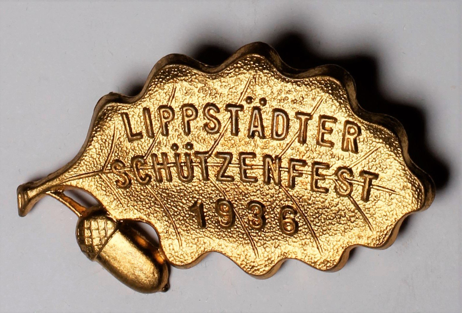 Anstecker Lippstädter Schützenfest 1936 (Stadtmuseum Lippstadt CC BY-NC-ND)