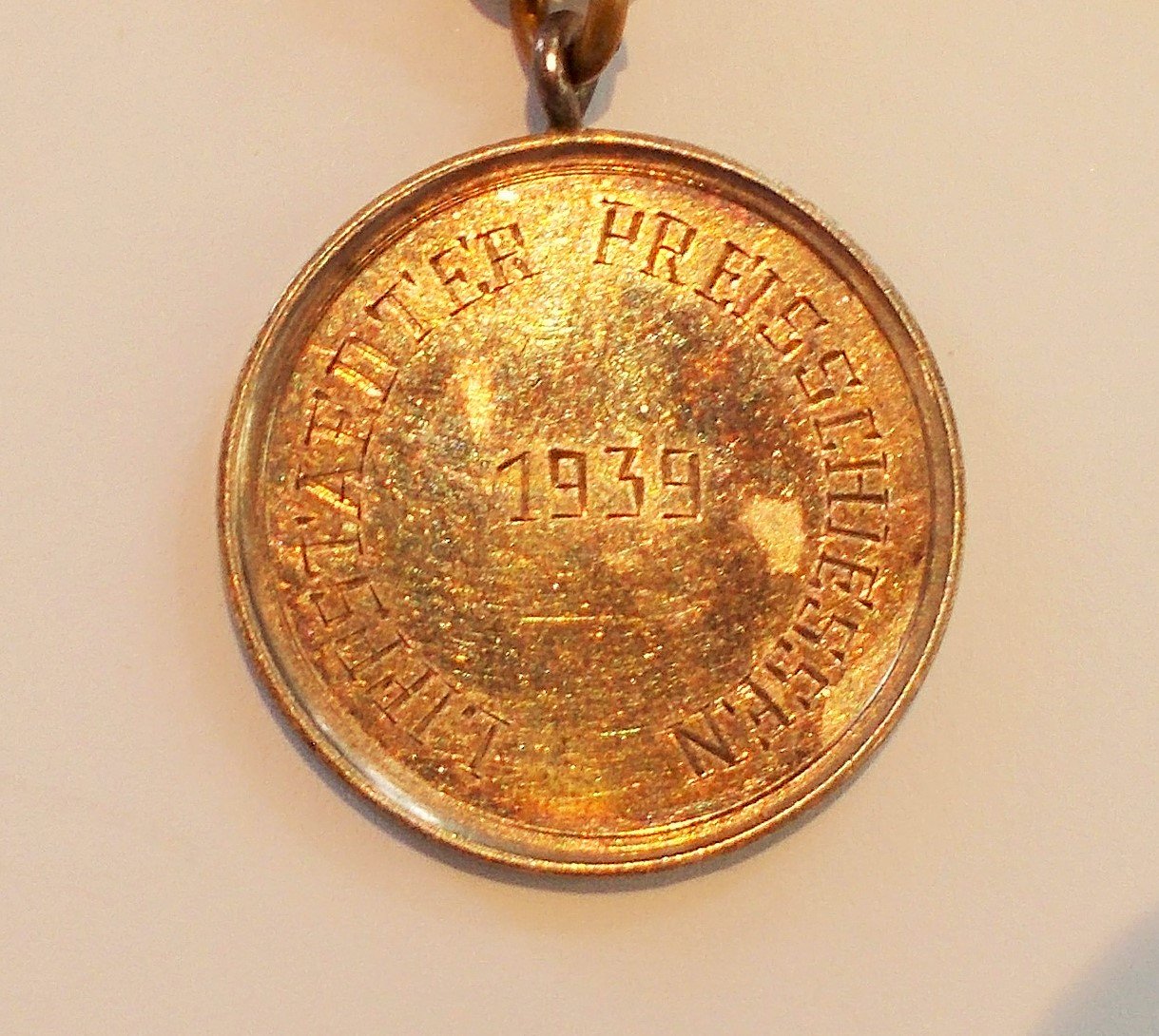 Medaille Lippstädter Preisschießen 1939 (Stadtmuseum Lippstadt CC BY-NC-ND)