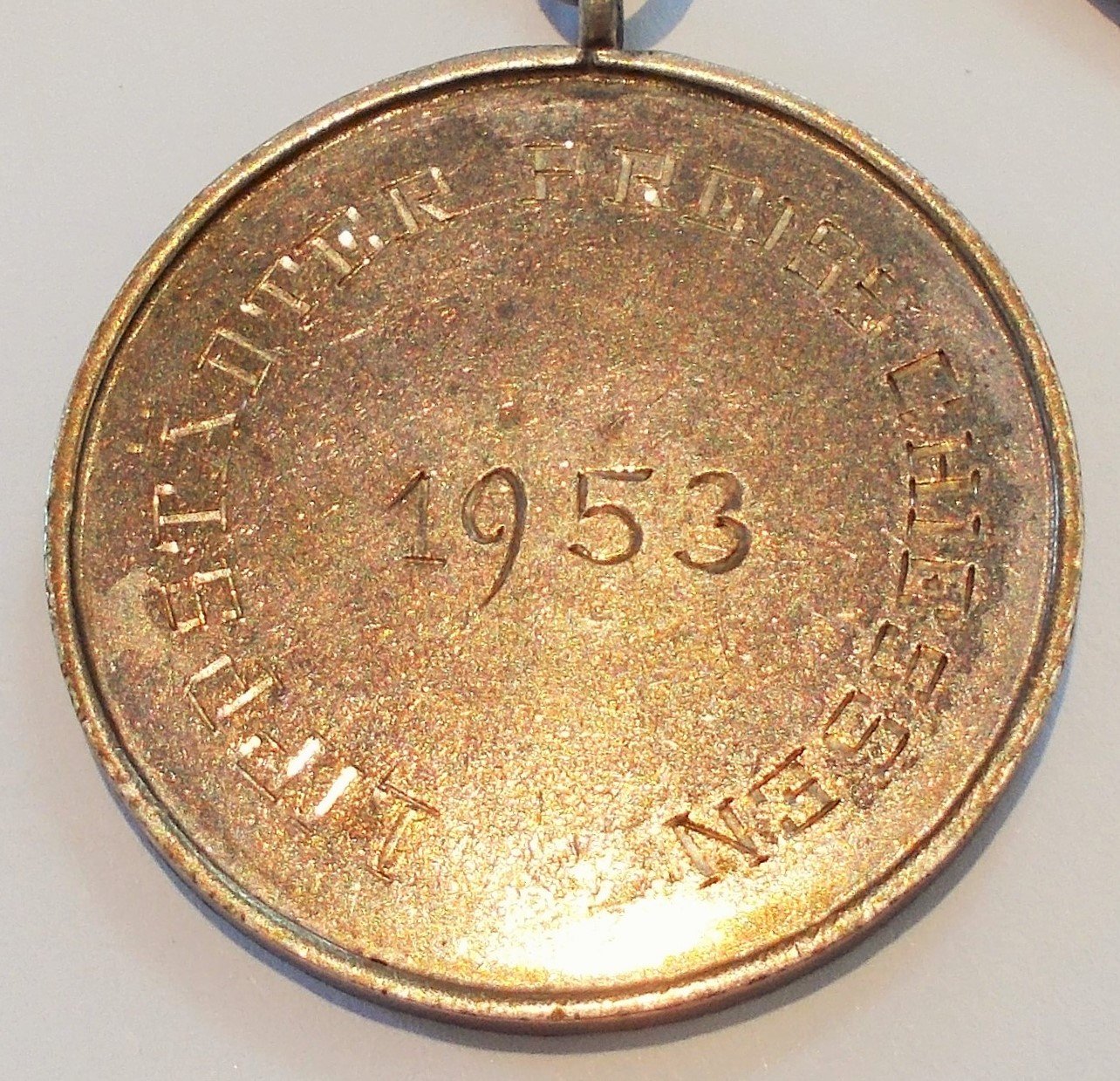 Medaille Lippstädter Preisschießen 1953 (Stadtmuseum Lippstadt CC BY-NC-ND)