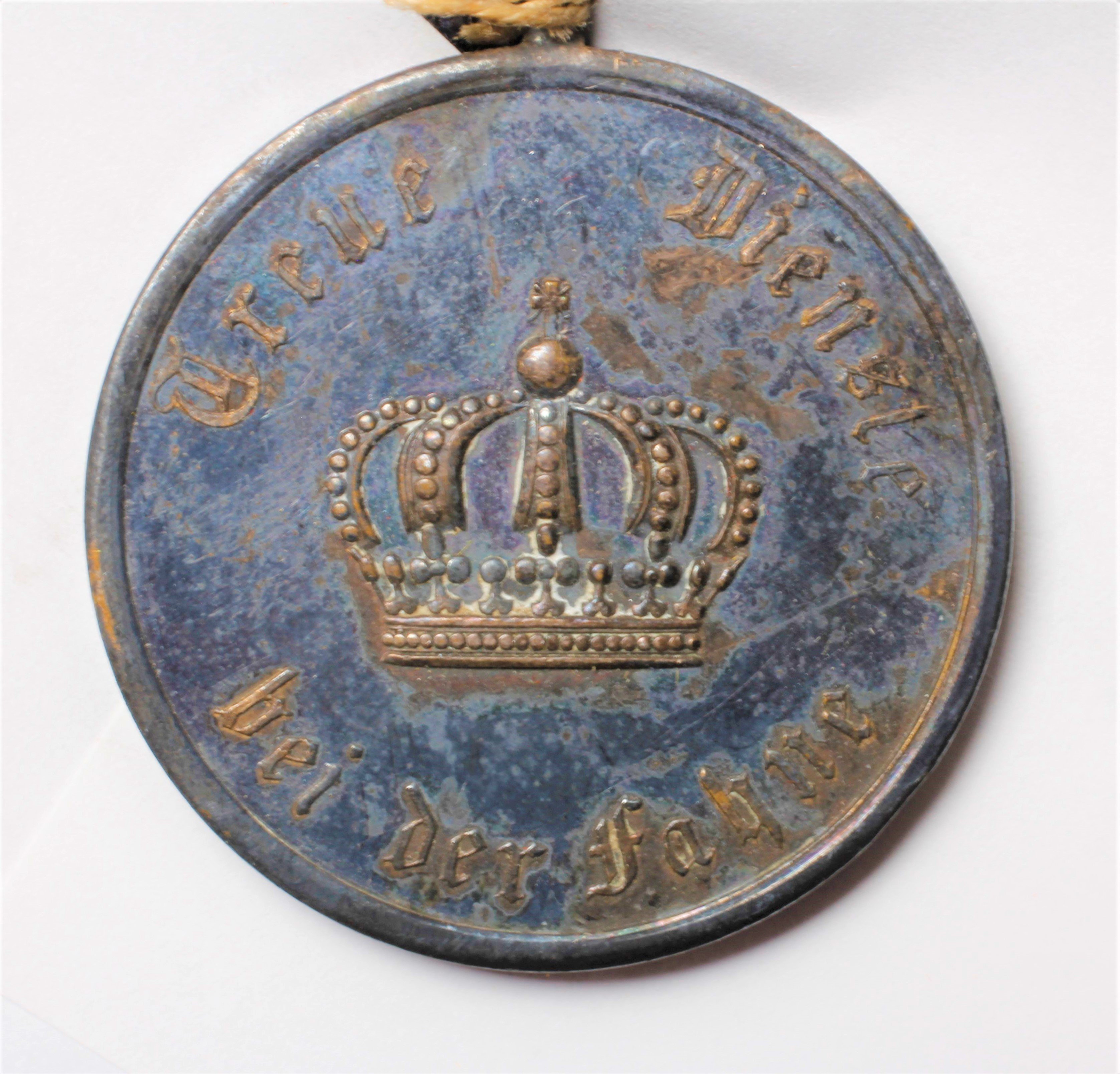 Medaille Treue Dienste bei der Fahne 1913 (Stadtmuseum Lippstadt CC BY-NC-ND)