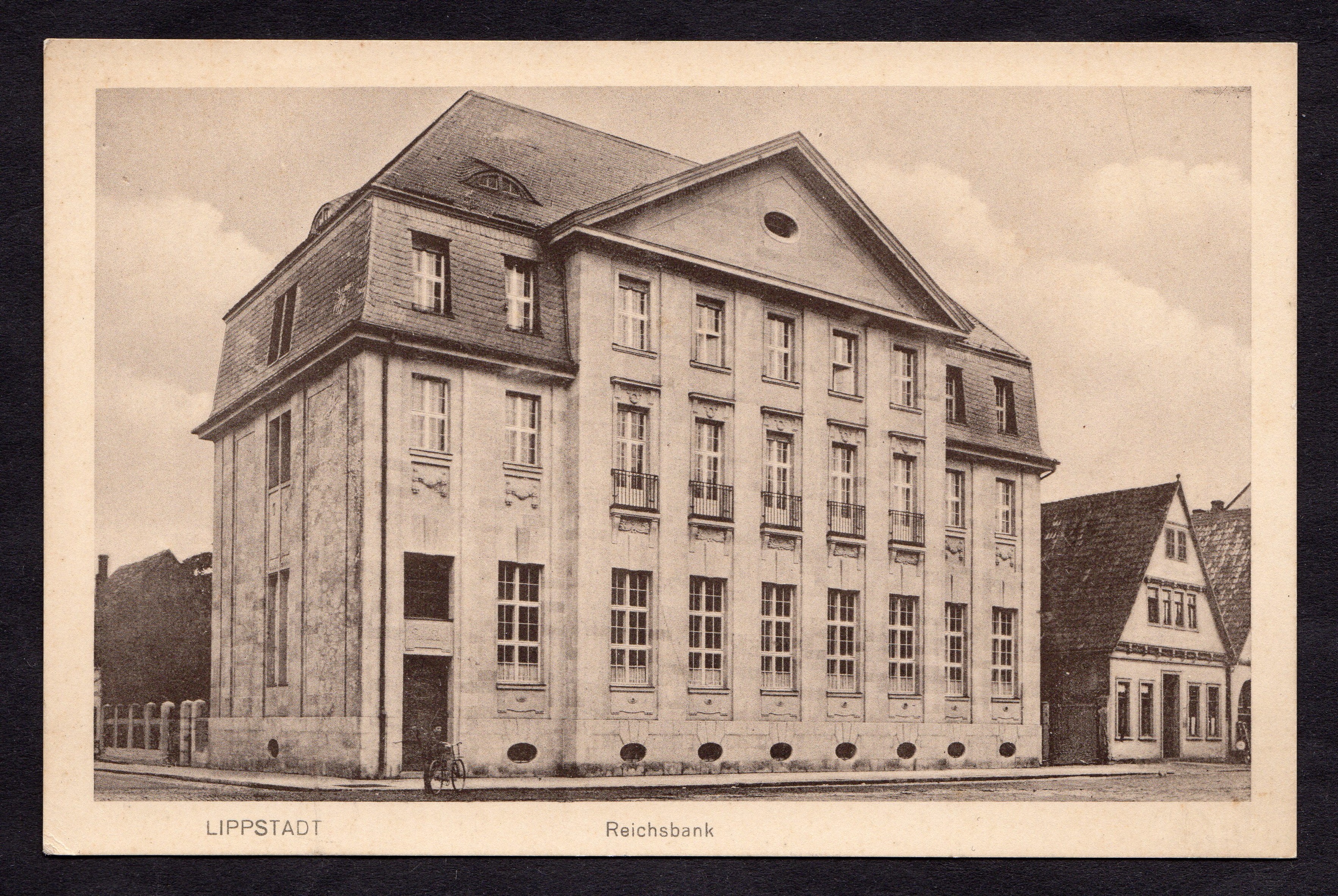Postkarte Reichsbank (Stadtmuseum Lippstadt CC BY-NC-SA)