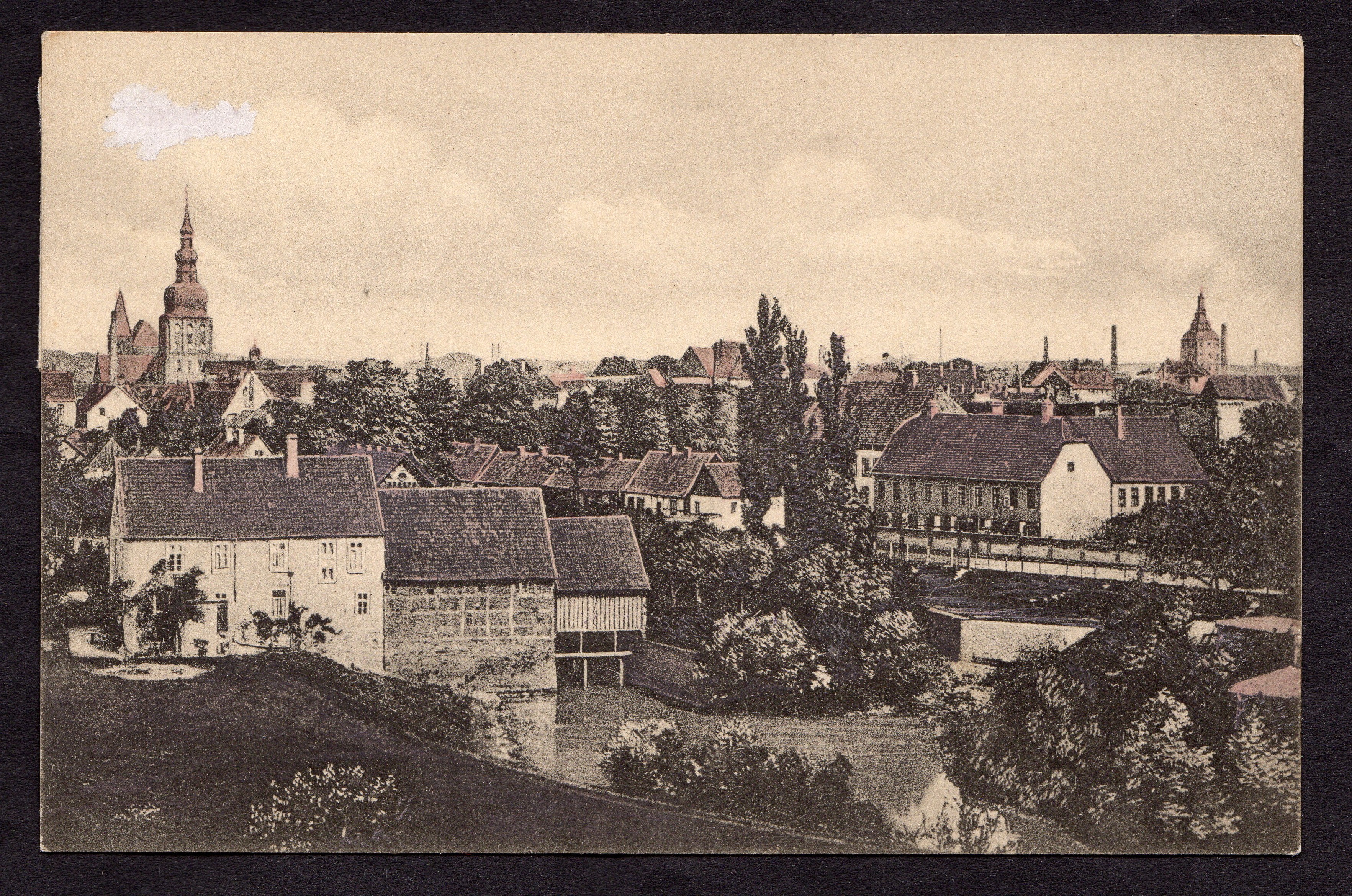 Postkarte Ansicht Lippstadt (koloriert) (Stadtmuseum Lippstadt CC BY-NC-SA)