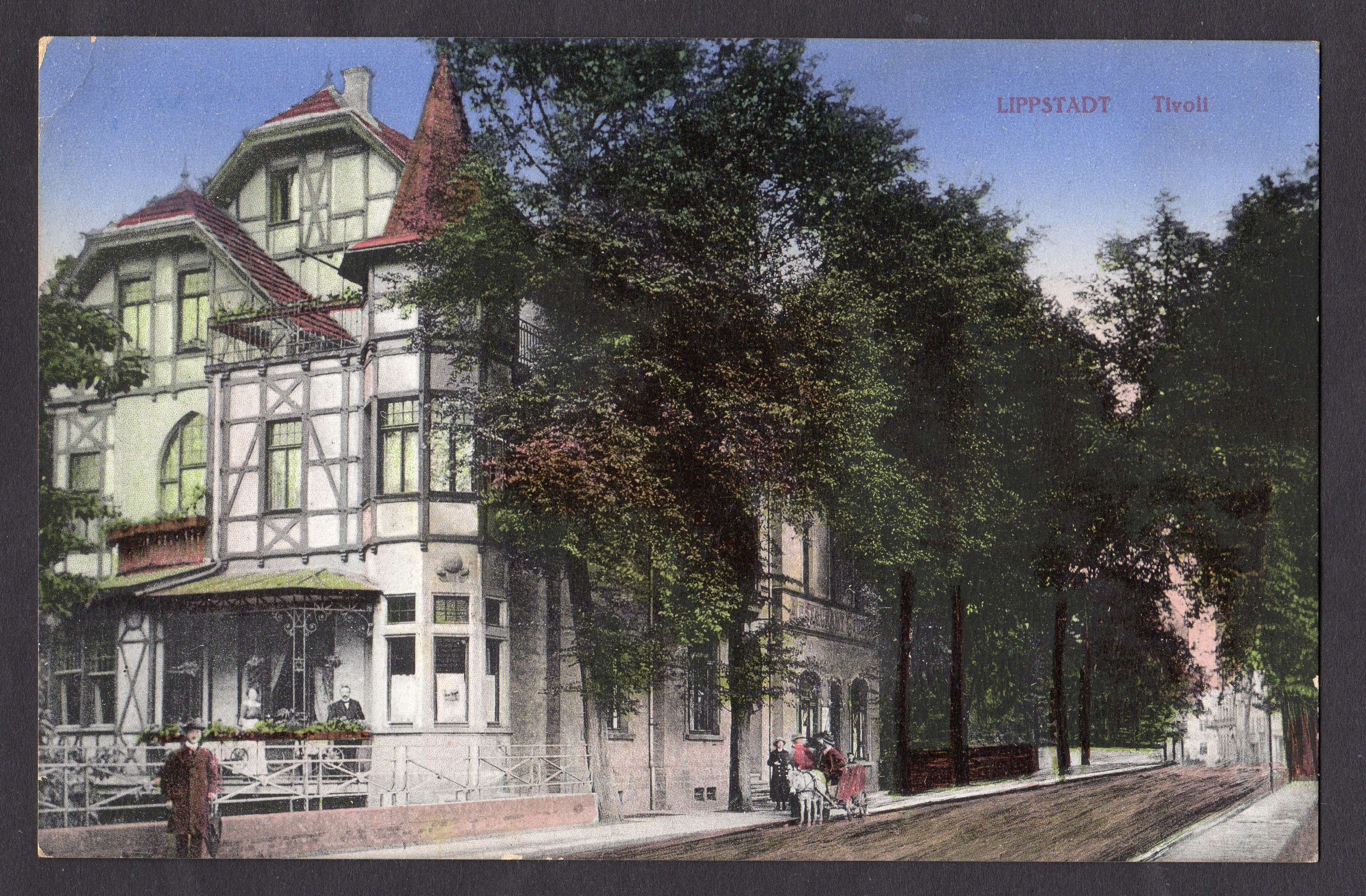 Postkarte Tivoli (koloriert) (Stadtmuseum Lippstadt CC BY-NC-SA)