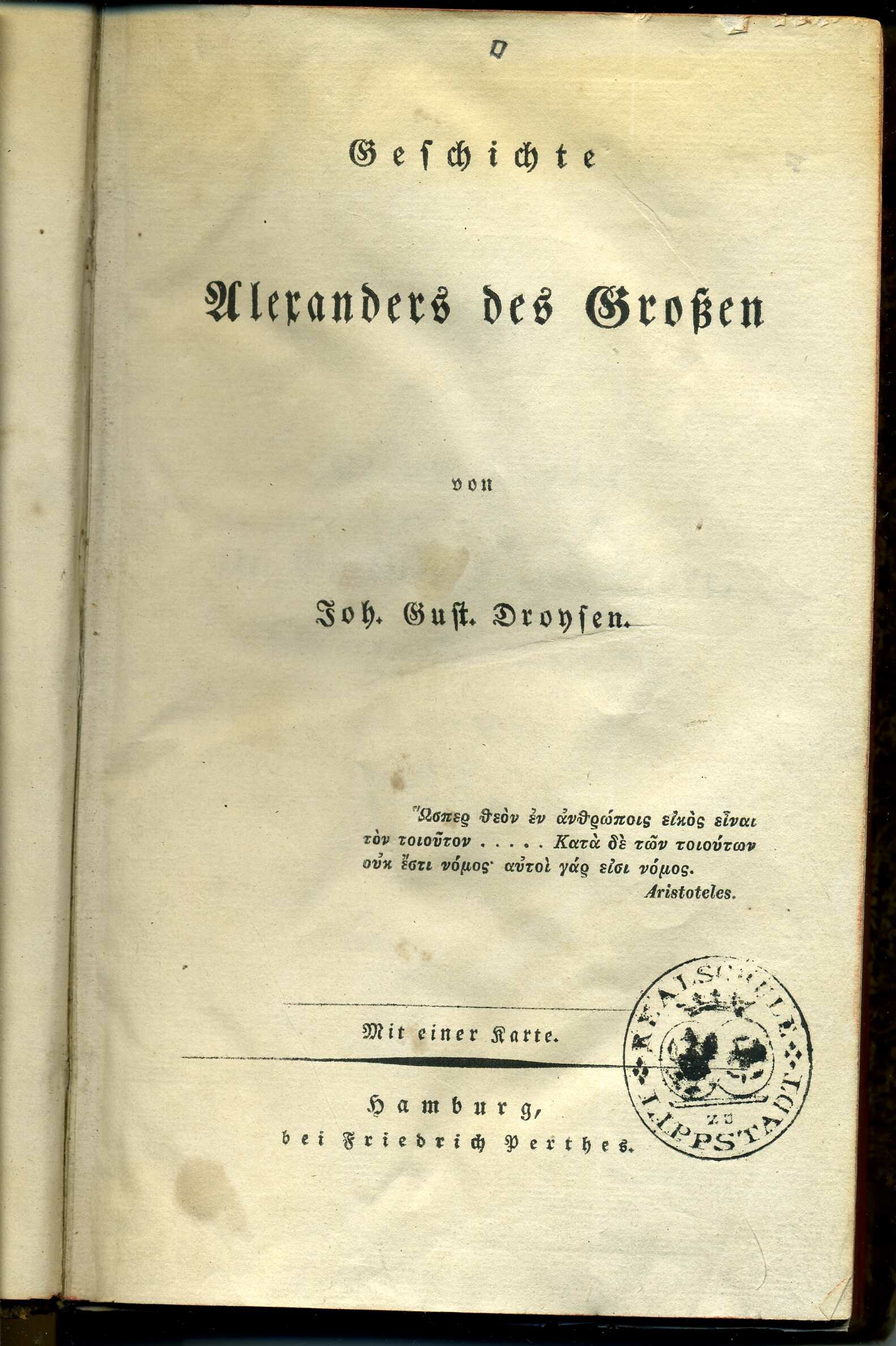 Geschichtslehrbuch "Alexander der Große" (Stadtmuseum Lippstadt RR-F)