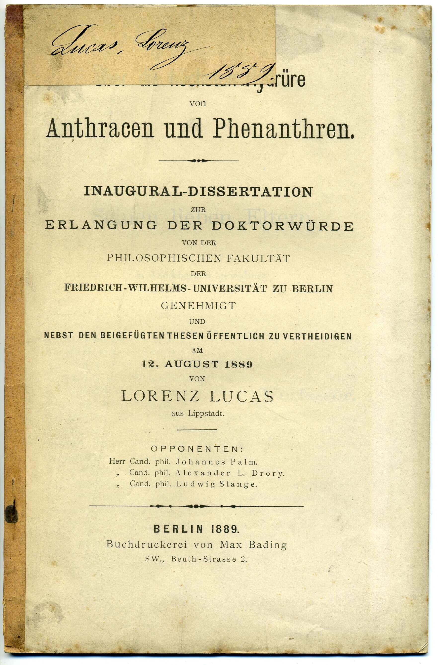Dissertation Lorenz Lucas (Stadtmuseum Lippstadt RR-F)