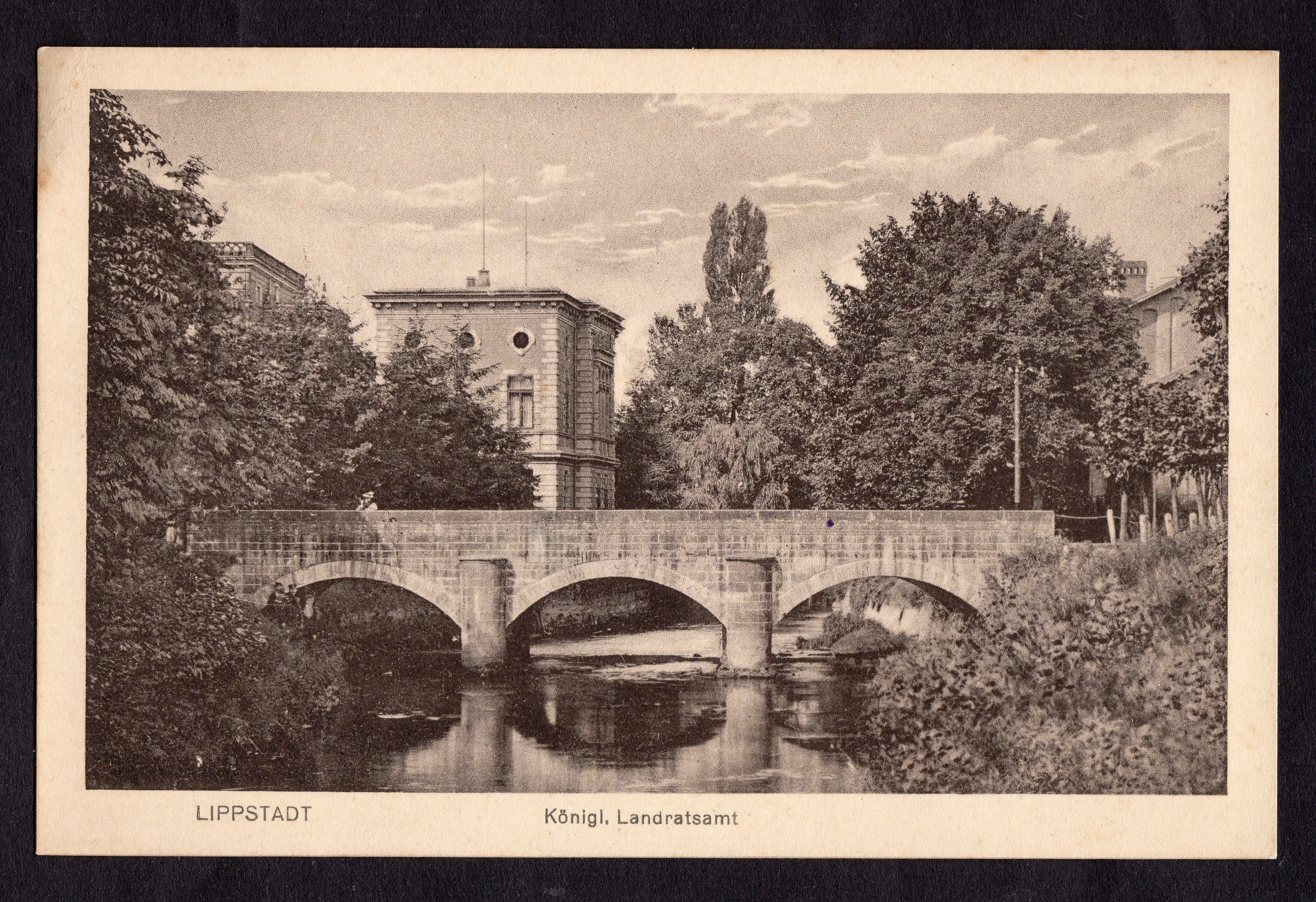Postkarte Königliches Landratsamt (Stadtmuseum Lippstadt CC BY-NC-SA)
