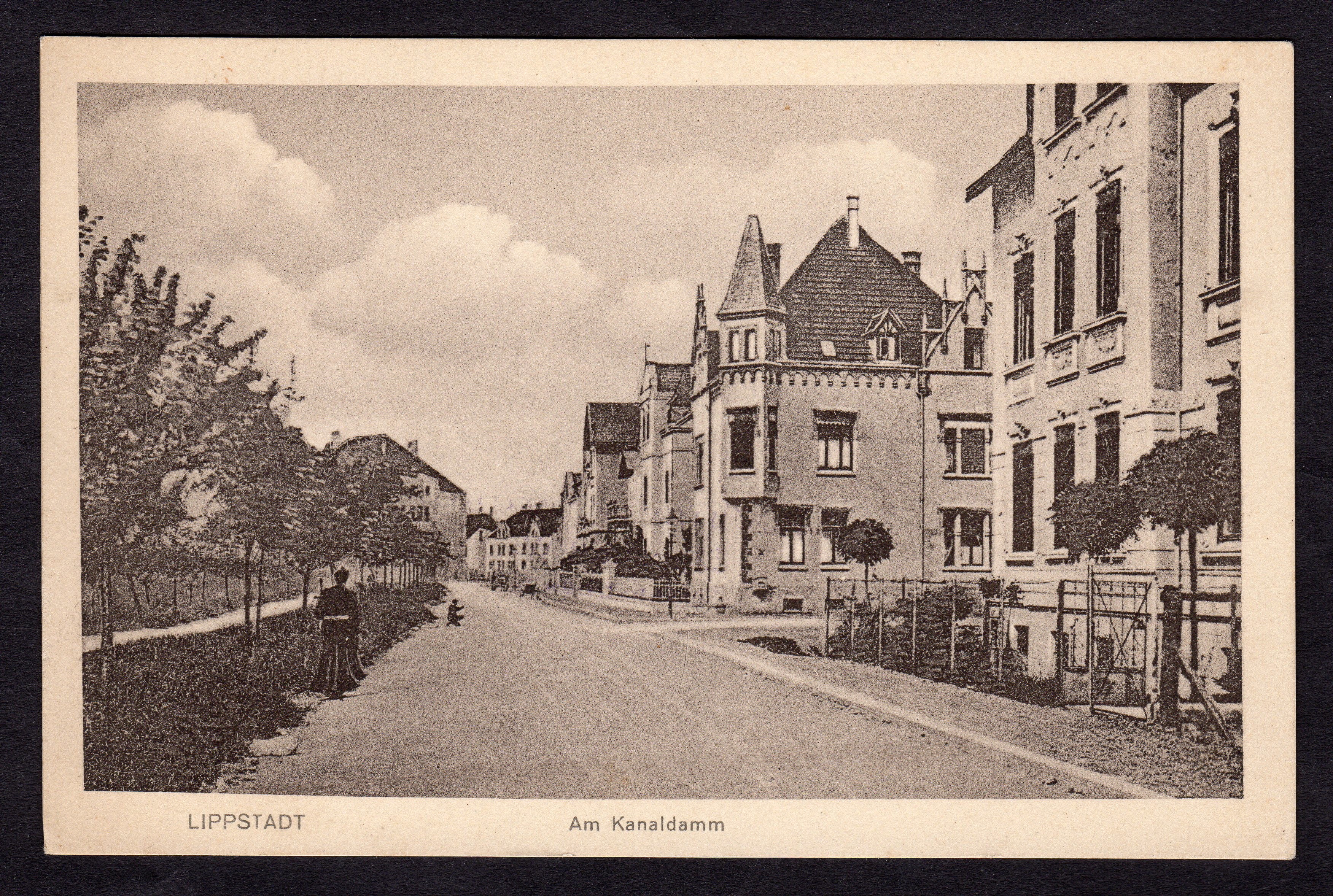Postkarte Am Kanaldamm (Stadtmuseum Lippstadt CC BY-NC-SA)