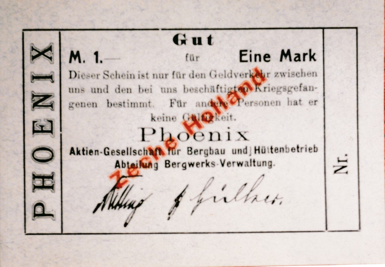 Gutschein für Kriegsgefangene (Museum des Heimatvereins Hörde CC BY-NC-SA)