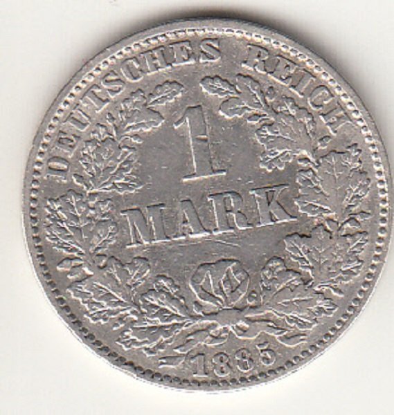 1 Mark von 1875 (Museum des Heimatvereins Hörde CC BY-NC-SA)